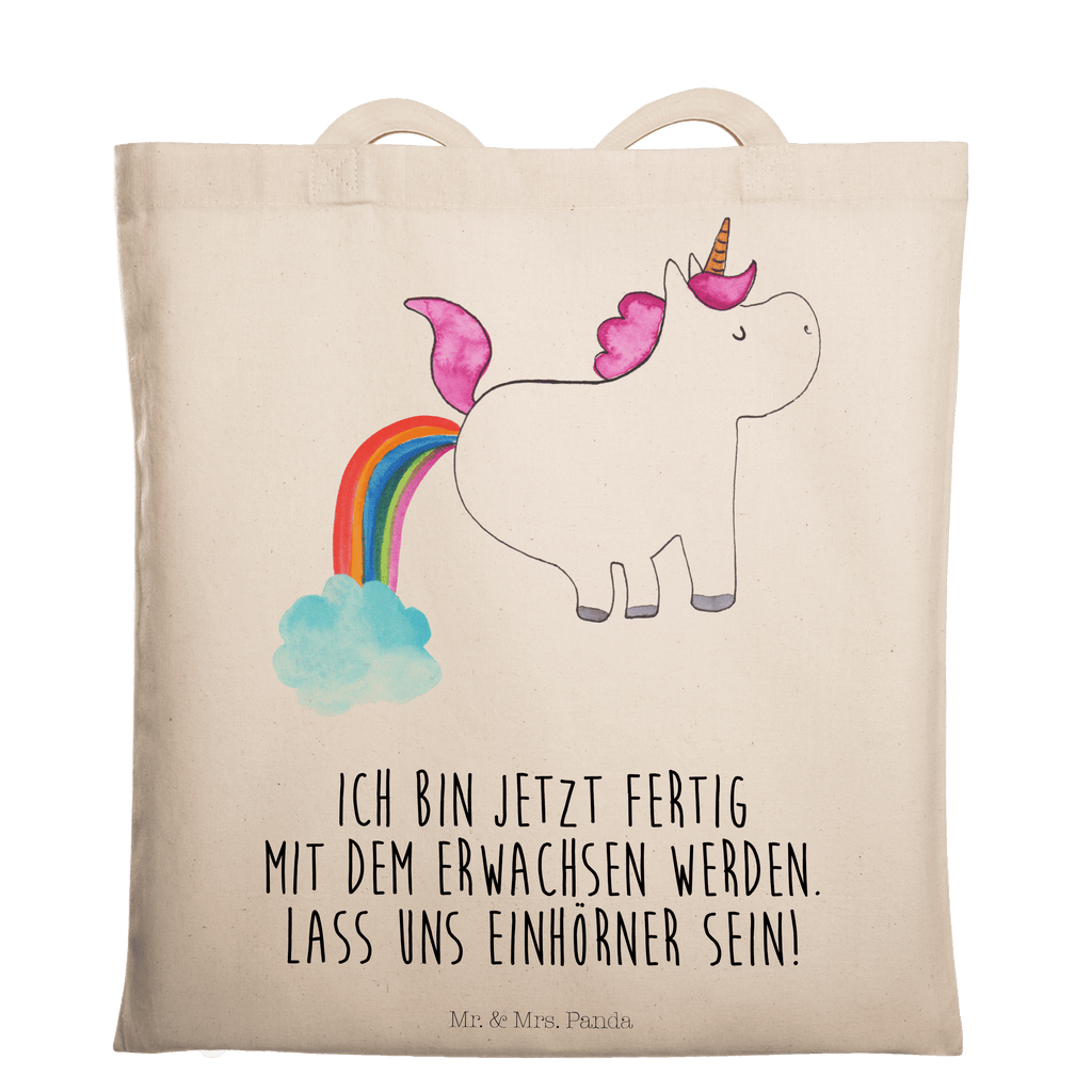 Tragetasche Einhorn Pupsend Beuteltasche, Beutel, Einkaufstasche, Jutebeutel, Stoffbeutel, Einhorn, Einhörner, Einhorn Deko, Pegasus, Unicorn, Pups, Regenbogen, Glitzer, Einhornpower, Erwachsenwerden, Spaß, lustig, Freundin