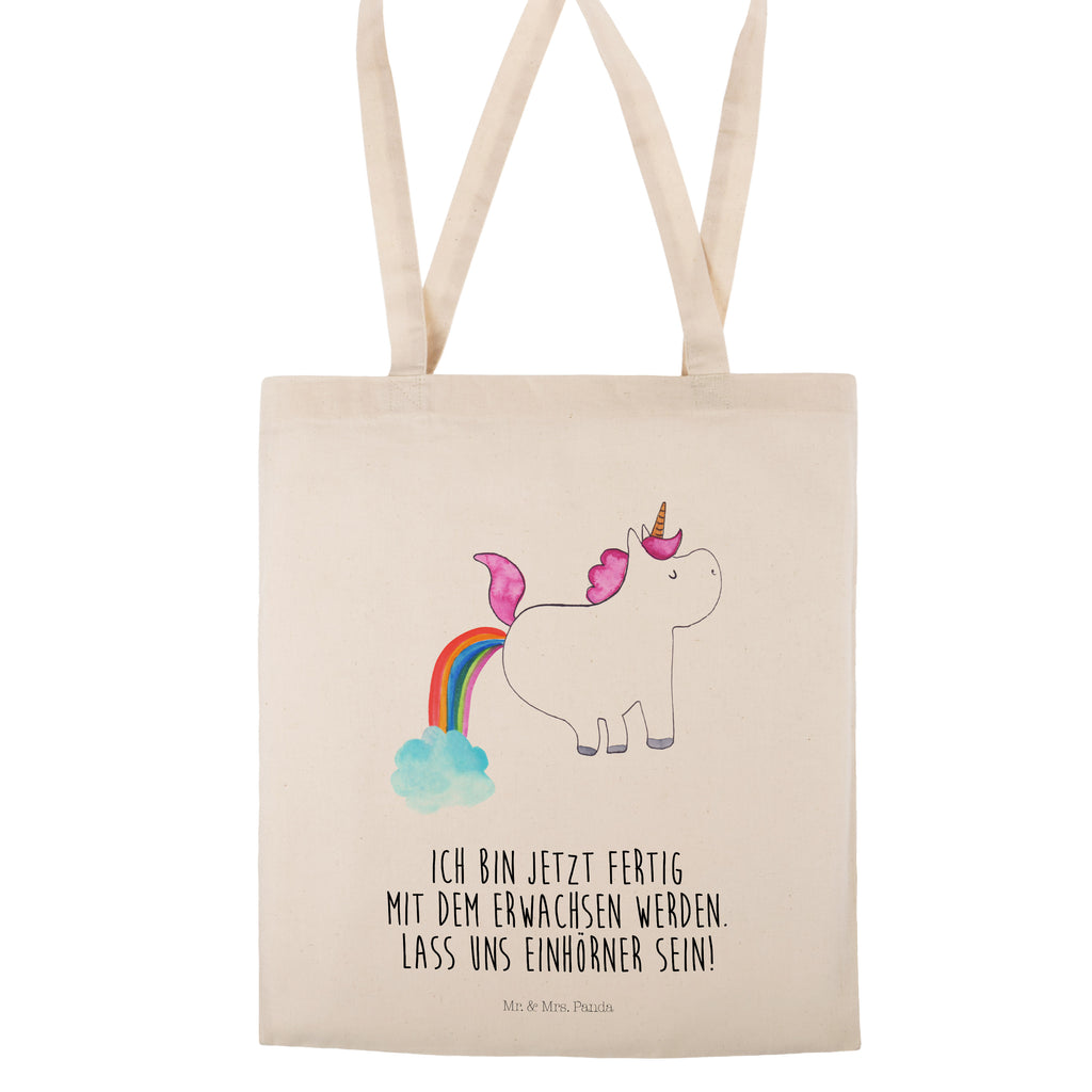 Tragetasche Einhorn Pupsend Beuteltasche, Beutel, Einkaufstasche, Jutebeutel, Stoffbeutel, Einhorn, Einhörner, Einhorn Deko, Pegasus, Unicorn, Pups, Regenbogen, Glitzer, Einhornpower, Erwachsenwerden, Spaß, lustig, Freundin