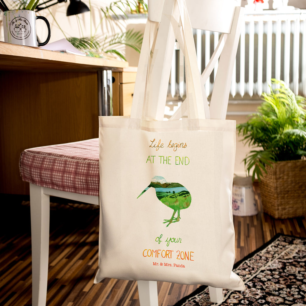Tragetasche Kiwi Neuseeland Beuteltasche, Beutel, Einkaufstasche, Jutebeutel, Stoffbeutel, Blumen Deko, Frühlings Deko, Sommer Deko, Dekoration, positive Botschaft, Naturliebhaber, Outdoor, Natur, Abenteuer, Neuseeland, New Zealand, Kiwi, Kiwivogel, Komfortzone, Life begins, Motivation, Leben