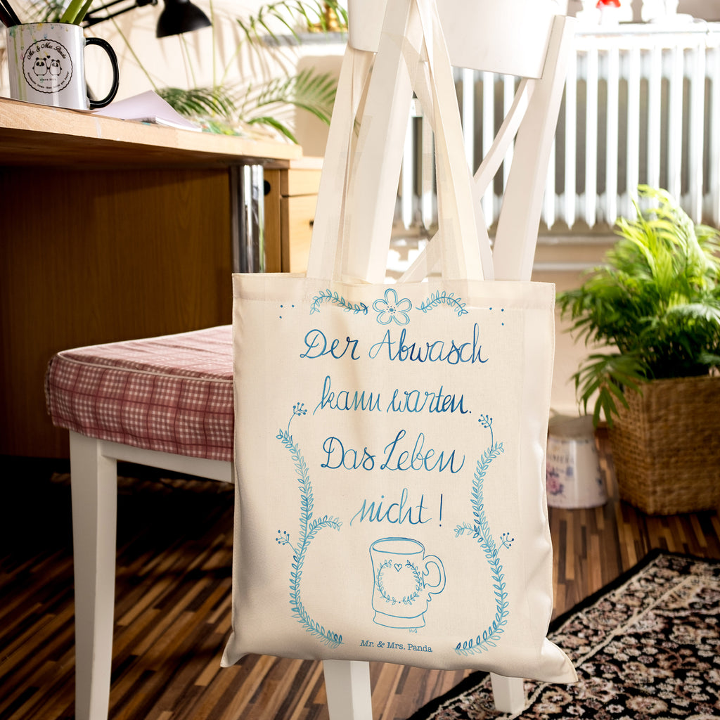 Tragetasche Der Abwasch kann warten Beuteltasche, Beutel, Einkaufstasche, Jutebeutel, Stoffbeutel, Blumen Deko, Frühlings Deko, Sommer Deko, Dekoration, positive Botschaft, Naturliebhaber, Outdoor, Natur, Abenteuer, Lebensweisheit, Weisheit, Küche Deko, Küche Spruch, Abwasch, Küchendienst, Leben Spruch, Geschenk Reise