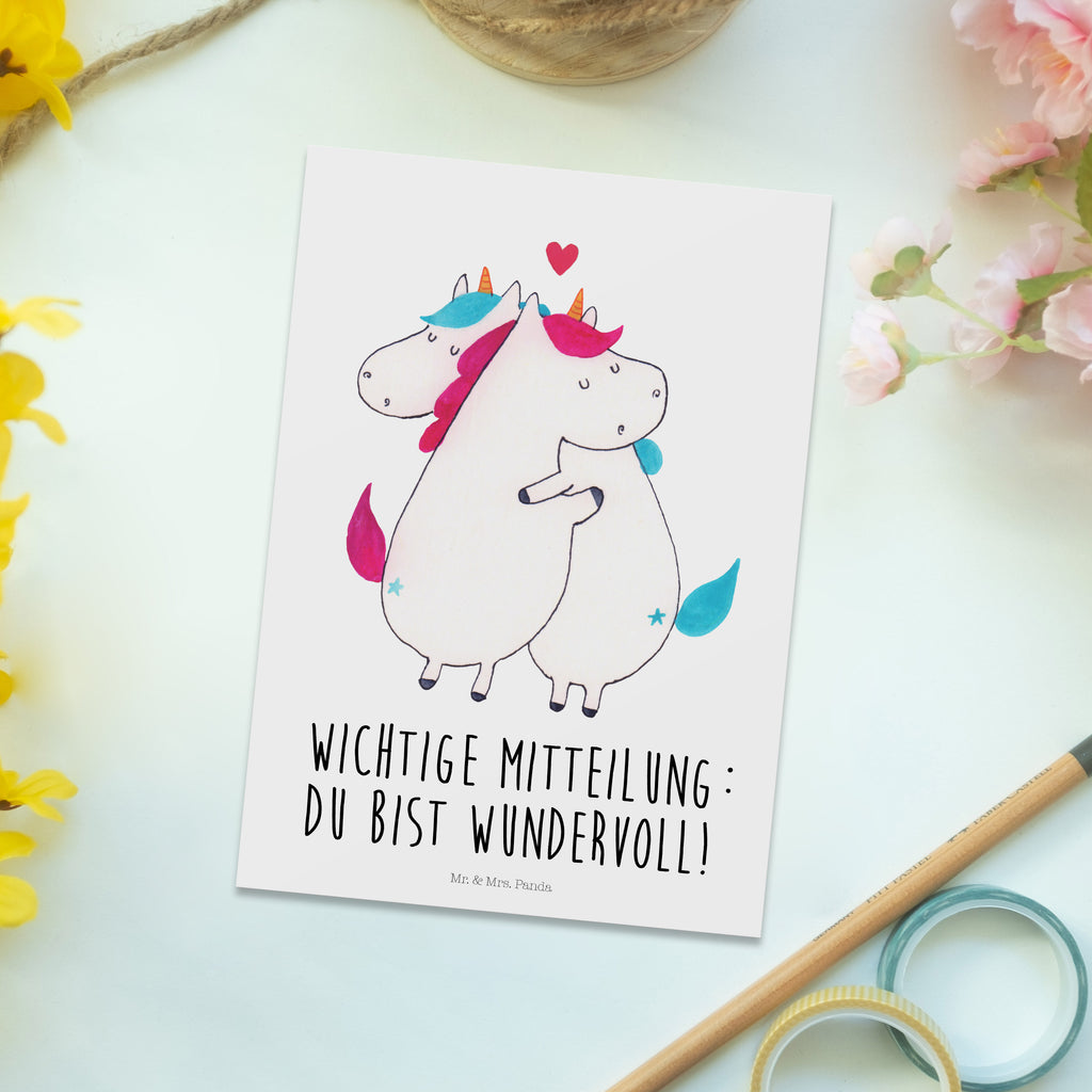 Postkarte Einhorn Mitteilung Geschenkkarte, Grußkarte, Karte, Einladung, Ansichtskarte, Geburtstagskarte, Einladungskarte, Dankeskarte, Einhorn, Einhörner, Einhorn Deko, Pegasus, Unicorn, Valentinstag, Valentine, Liebe, Geschenk, Partner, Ehe, lustig, witzig, Spruch