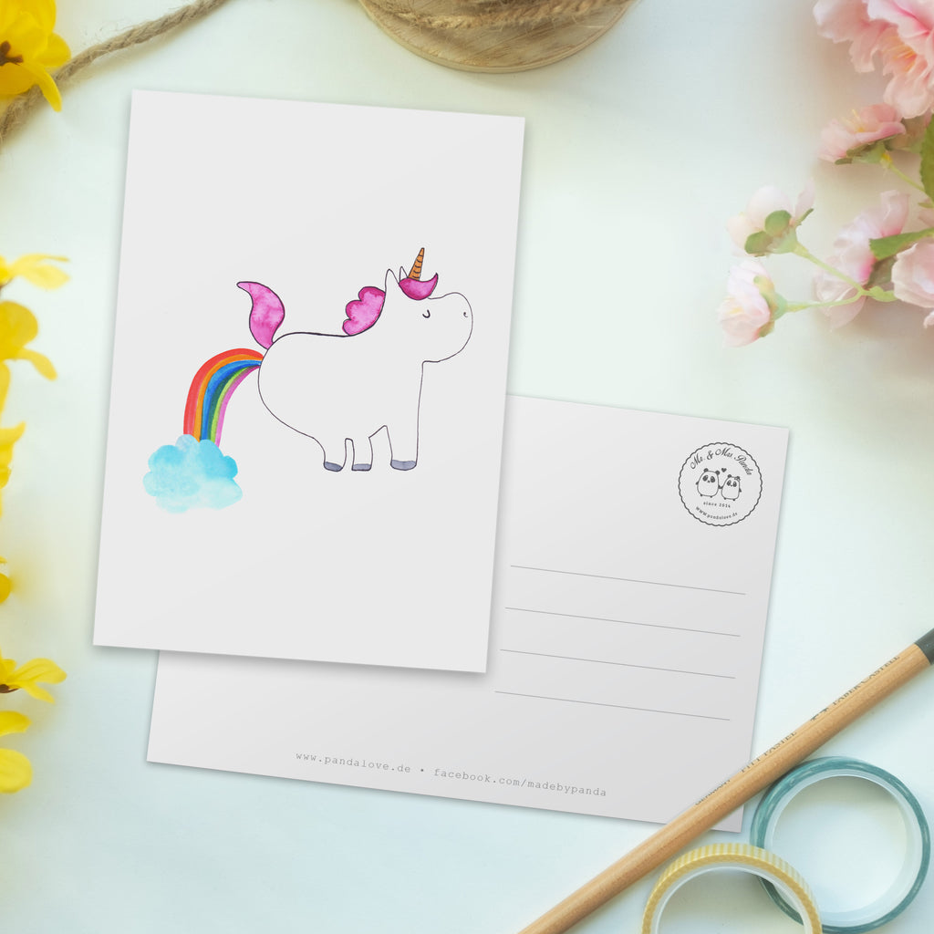 Postkarte Einhorn Pupsend Geschenkkarte, Grußkarte, Karte, Einladung, Ansichtskarte, Geburtstagskarte, Einladungskarte, Dankeskarte, Einhorn, Einhörner, Einhorn Deko, Pegasus, Unicorn, Pups, Regenbogen, Glitzer, Einhornpower, Erwachsenwerden, Spaß, lustig, Freundin
