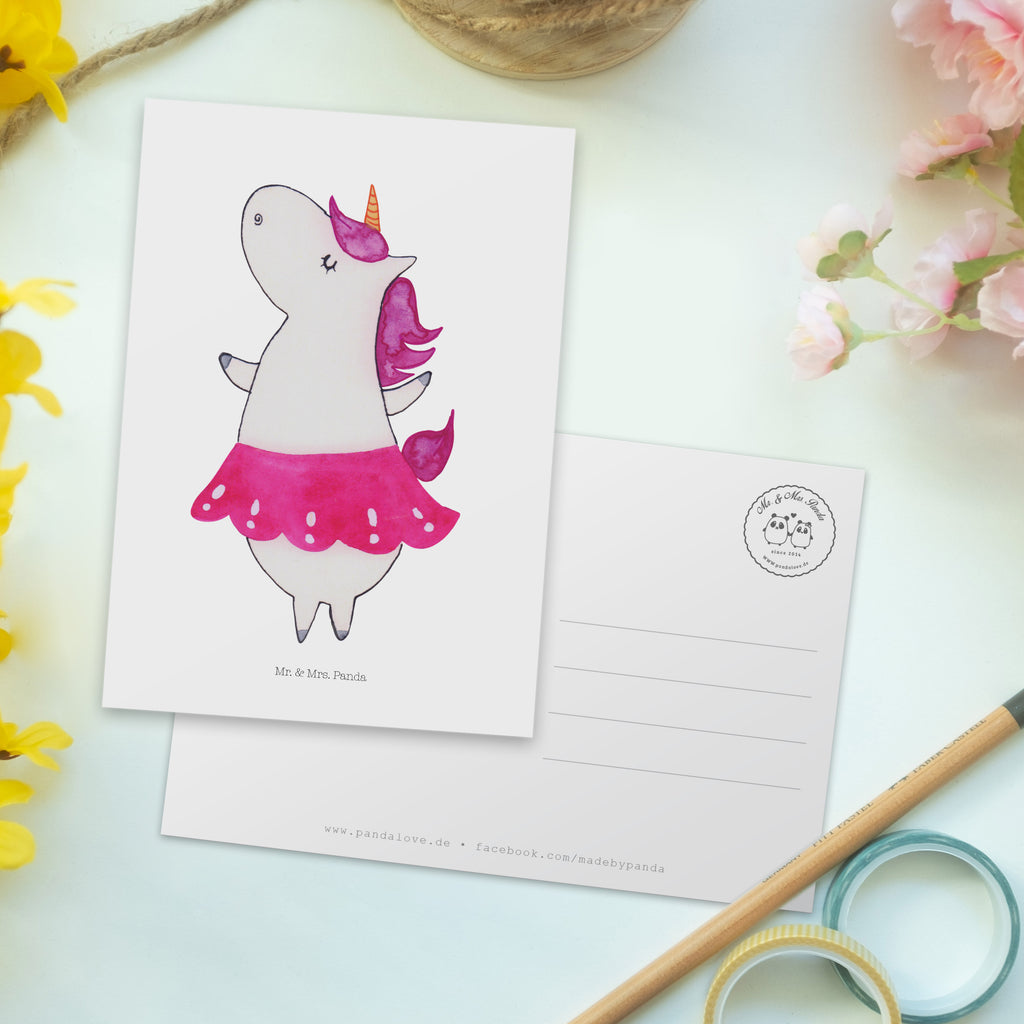 Postkarte Einhorn Ballerina Geschenkkarte, Grußkarte, Karte, Einladung, Ansichtskarte, Geburtstagskarte, Einladungskarte, Dankeskarte, Einhorn, Einhörner, Einhorn Deko, Pegasus, Unicorn, Tanzen, Ballerina, Party, Wohnung, Spaß, Feiern, Geburtstag, Tänzerin, Lebenslust, Lebensfreude