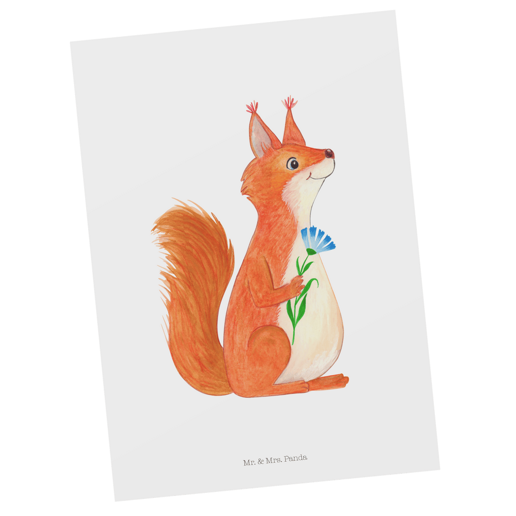 Postkarte Eichhörnchen Blume Geschenkkarte, Grußkarte, Karte, Einladung, Ansichtskarte, Geburtstagskarte, Einladungskarte, Dankeskarte, Tiermotive, Gute Laune, lustige Sprüche, Tiere, Eichhörnchen, Eichhorn, Spruch positiv, Lachen, Spaß, Motivation Sprüche, Motivation Bilder, glücklich Spruch, Spruch Deko
