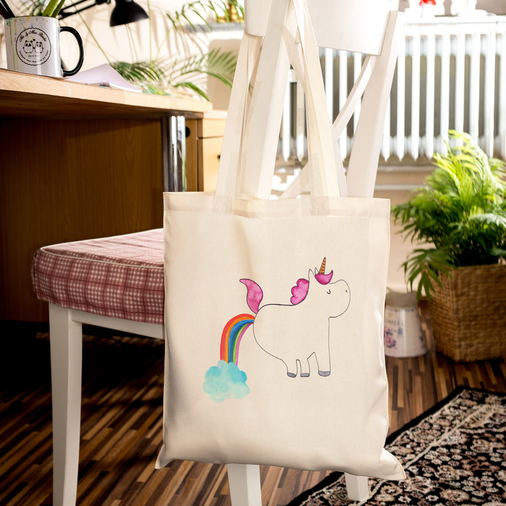 Tragetasche Einhorn Pupsend Beuteltasche, Beutel, Einkaufstasche, Jutebeutel, Stoffbeutel, Einhorn, Einhörner, Einhorn Deko, Pegasus, Unicorn, Pups, Regenbogen, Glitzer, Einhornpower, Erwachsenwerden, Spaß, lustig, Freundin