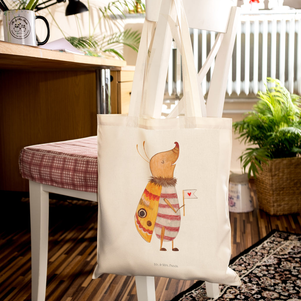 Tragetasche Nachtfalter mit Fähnchen Beuteltasche, Beutel, Einkaufstasche, Jutebeutel, Stoffbeutel, Tiermotive, Gute Laune, lustige Sprüche, Tiere, Nachtfalter, Käfer, Spruch lustig, Spruch witzig, süß, niedlich, Küche Deko, Was kostet die Welt