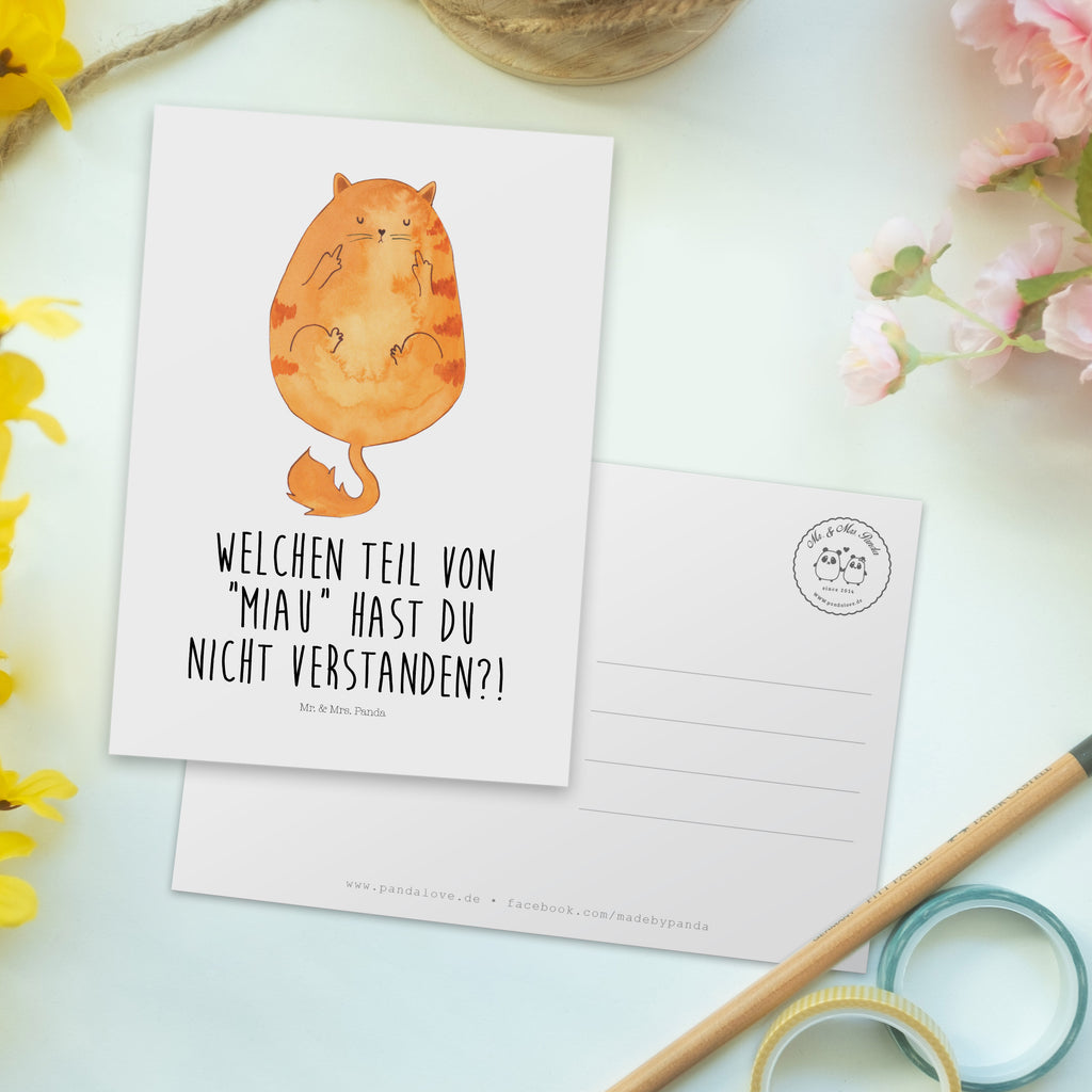 Postkarte Katze Mittelfinger Geschenkkarte, Grußkarte, Karte, Einladung, Ansichtskarte, Geburtstagskarte, Einladungskarte, Dankeskarte, Katze, Katzenmotiv, Katzenfan, Katzendeko, Katzenfreund, Katzenliebhaber, Katzenprodukte, Katzenartikel, Katzenaccessoires, Katzensouvenirs, Katzenliebhaberprodukte, Katzenmotive, Katzen, Kater, Mietze, Cat, Cats