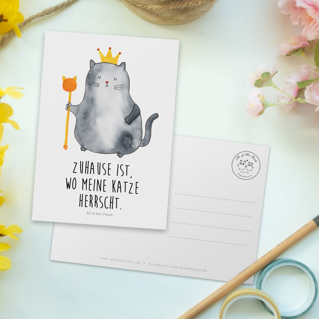 Postkarte Katzen Koenig Geschenkkarte, Grußkarte, Karte, Einladung, Ansichtskarte, Geburtstagskarte, Einladungskarte, Dankeskarte, Katze, Katzenmotiv, Katzenfan, Katzendeko, Katzenfreund, Katzenliebhaber, Katzenprodukte, Katzenartikel, Katzenaccessoires, Katzensouvenirs, Katzenliebhaberprodukte, Katzenmotive, Katzen, Kater, Mietze, Cat, Cats, Katzenhalter, Katzenbesitzerin, Haustier, König, Königin, Queen, Familie, Mietzhaus, Wohnung, erste eigenen Wohnung, Umzug, Einzug