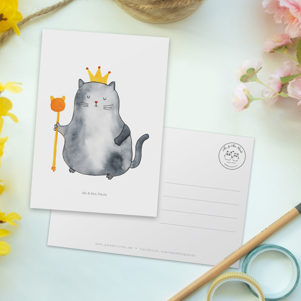 Postkarte Katzen Koenig Geschenkkarte, Grußkarte, Karte, Einladung, Ansichtskarte, Geburtstagskarte, Einladungskarte, Dankeskarte, Katze, Katzenmotiv, Katzenfan, Katzendeko, Katzenfreund, Katzenliebhaber, Katzenprodukte, Katzenartikel, Katzenaccessoires, Katzensouvenirs, Katzenliebhaberprodukte, Katzenmotive, Katzen, Kater, Mietze, Cat, Cats, Katzenhalter, Katzenbesitzerin, Haustier, König, Königin, Queen, Familie, Mietzhaus, Wohnung, erste eigenen Wohnung, Umzug, Einzug