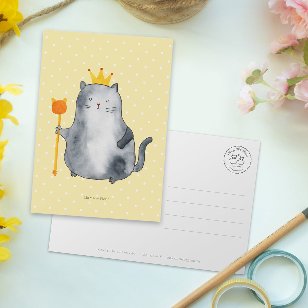 Postkarte Katzen Koenig Geschenkkarte, Grußkarte, Karte, Einladung, Ansichtskarte, Geburtstagskarte, Einladungskarte, Dankeskarte, Katze, Katzenmotiv, Katzenfan, Katzendeko, Katzenfreund, Katzenliebhaber, Katzenprodukte, Katzenartikel, Katzenaccessoires, Katzensouvenirs, Katzenliebhaberprodukte, Katzenmotive, Katzen, Kater, Mietze, Cat, Cats, Katzenhalter, Katzenbesitzerin, Haustier, König, Königin, Queen, Familie, Mietzhaus, Wohnung, erste eigenen Wohnung, Umzug, Einzug