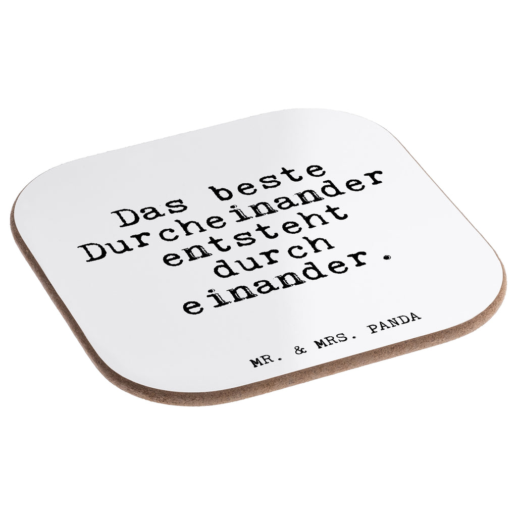 Quadratische Untersetzer Fun Talk Das beste Durcheinander entsteht durch einander. Bierdeckel, Glasuntersetzer, Untersetzer Gläser, Getränkeuntersetzer, Spruch, Sprüche, lustig, Weisheiten, Zitate, Glizer Spruch Sprüche Weisheiten Zitate Lustig Weisheit Worte