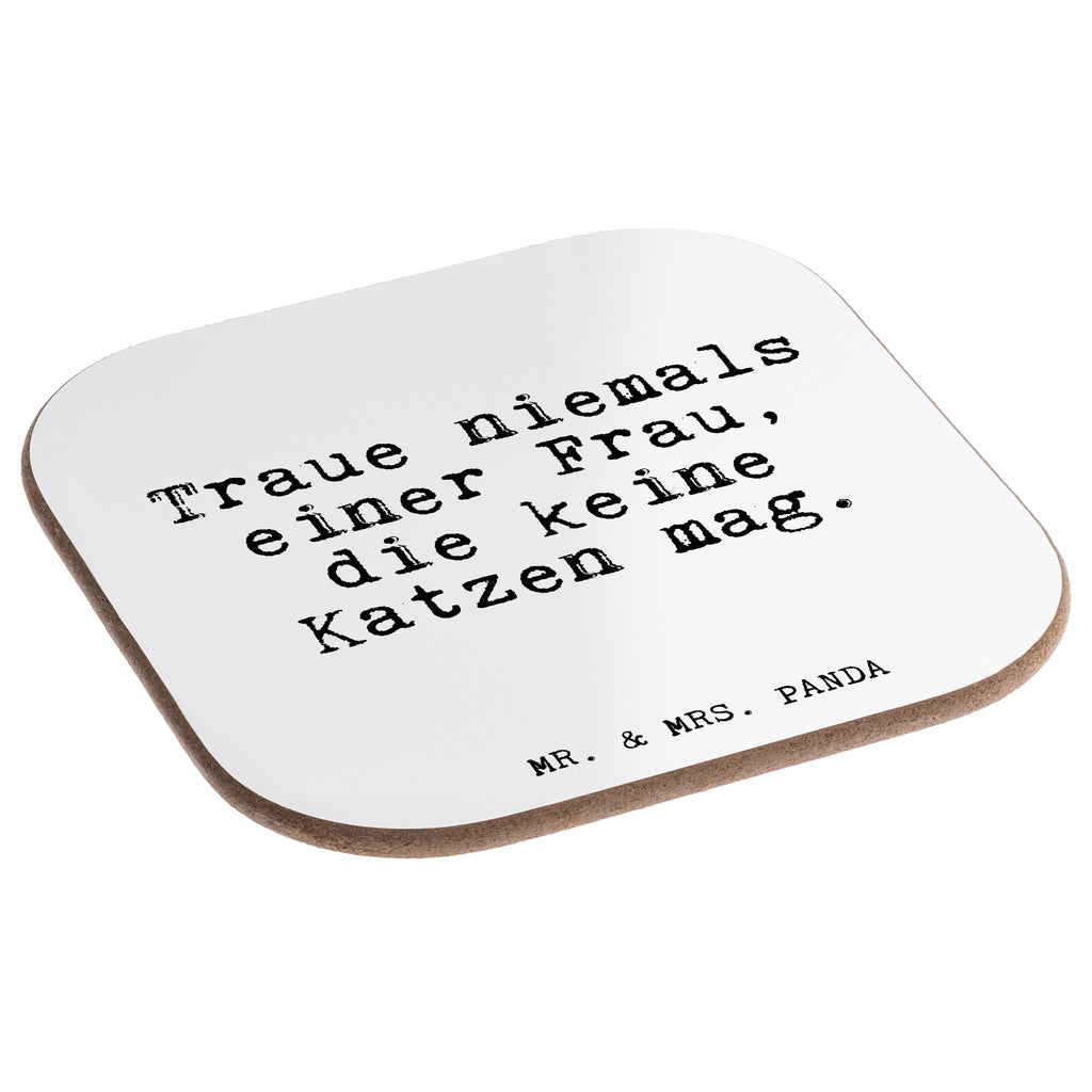 Quadratische Untersetzer Fun Talk Traue niemals einer Frau, die keine Katzen mag. Bierdeckel, Glasuntersetzer, Untersetzer Gläser, Getränkeuntersetzer, Spruch, Sprüche, lustig, Weisheiten, Zitate, Glizer Spruch Sprüche Weisheiten Zitate Lustig Weisheit Worte