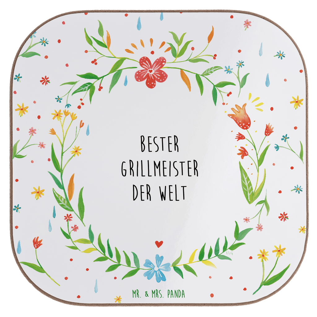 Quadratische Untersetzer Design Frame Barfuß Wiese Grillmeister Geschenk Bierdeckel, Glasuntersetzer, Untersetzer Gläser, Getränkeuntersetzer  Grillen, Grill, Grillmeister, Griller, Meister, Koch, Chefkoch, am Grill, Steak, Bratwurst 