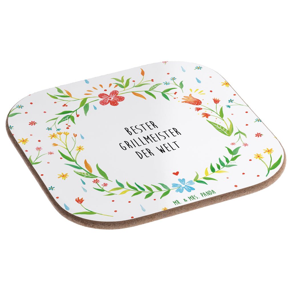 Quadratische Untersetzer Design Frame Barfuß Wiese Grillmeister Geschenk Bierdeckel, Glasuntersetzer, Untersetzer Gläser, Getränkeuntersetzer  Grillen, Grill, Grillmeister, Griller, Meister, Koch, Chefkoch, am Grill, Steak, Bratwurst 