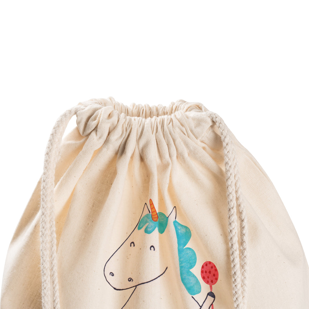 Sportbeutel Einhorn Baby Turnbeutel, Beutel, Sporttasche, Tasche, Stoffbeutel, Einhorn, Einhörner, Einhorn Deko, Pegasus, Unicorn, Mutter, Geburt, Geburtstag, erstes Kind, Baby, Babyglück, Nachwuchs, Eltern, Party, Kind, Schnuller