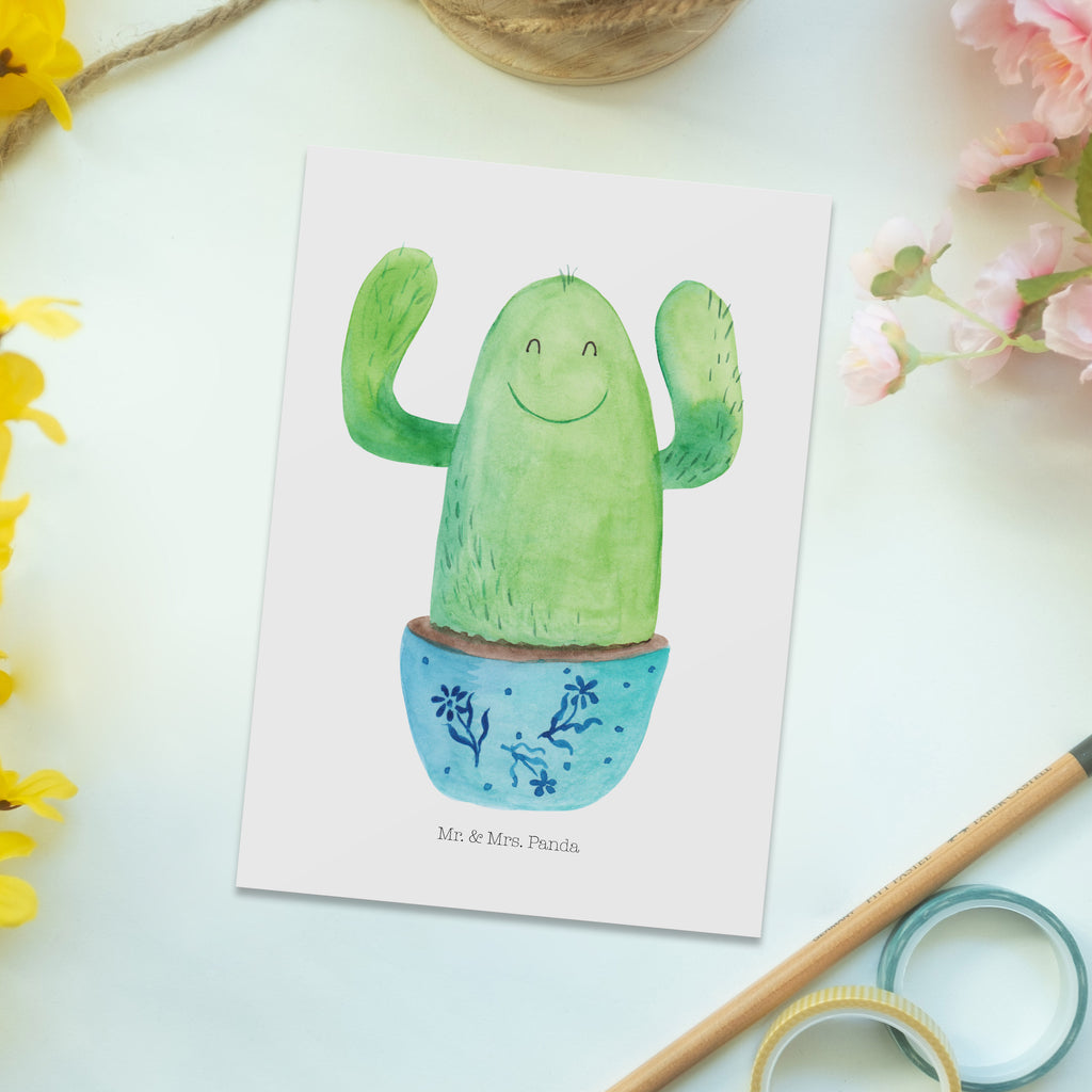 Postkarte Kaktus Happy Geschenkkarte, Grußkarte, Karte, Einladung, Ansichtskarte, Geburtstagskarte, Einladungskarte, Dankeskarte, Kaktus, Kakteen, Motivation, Spruch, lustig, Kindersicherung, Neustart, Büro, Büroalltag, Kollege, Kollegin, Freundin, Mutter, Familie, Ausbildung