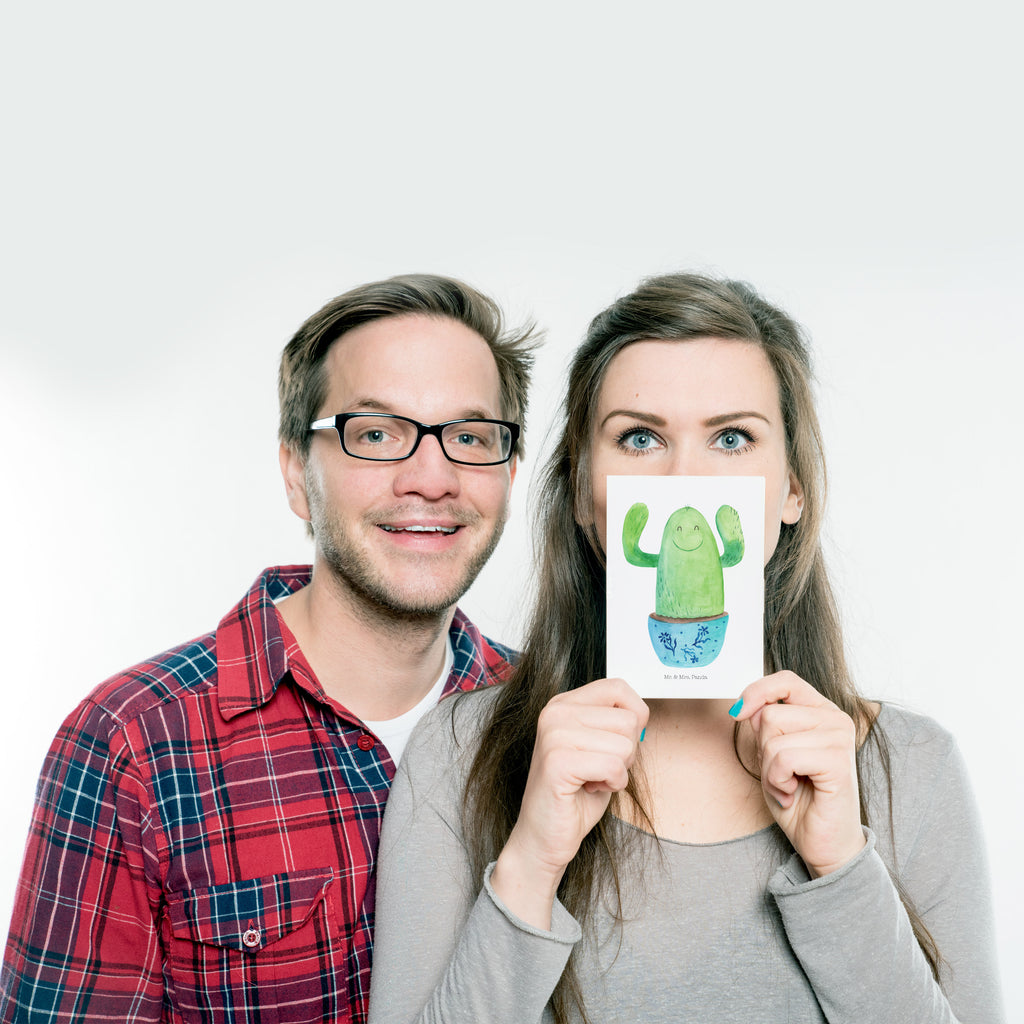 Postkarte Kaktus Happy Geschenkkarte, Grußkarte, Karte, Einladung, Ansichtskarte, Geburtstagskarte, Einladungskarte, Dankeskarte, Kaktus, Kakteen, Motivation, Spruch, lustig, Kindersicherung, Neustart, Büro, Büroalltag, Kollege, Kollegin, Freundin, Mutter, Familie, Ausbildung