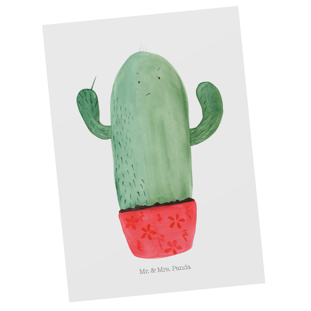 Postkarte Kaktus wütend Geschenkkarte, Grußkarte, Karte, Einladung, Ansichtskarte, Geburtstagskarte, Einladungskarte, Dankeskarte, Kaktus, Kakteen, ärgern, Büro, Schule, Büroalltag, Chefin, Kollege, Kollegin, wütend