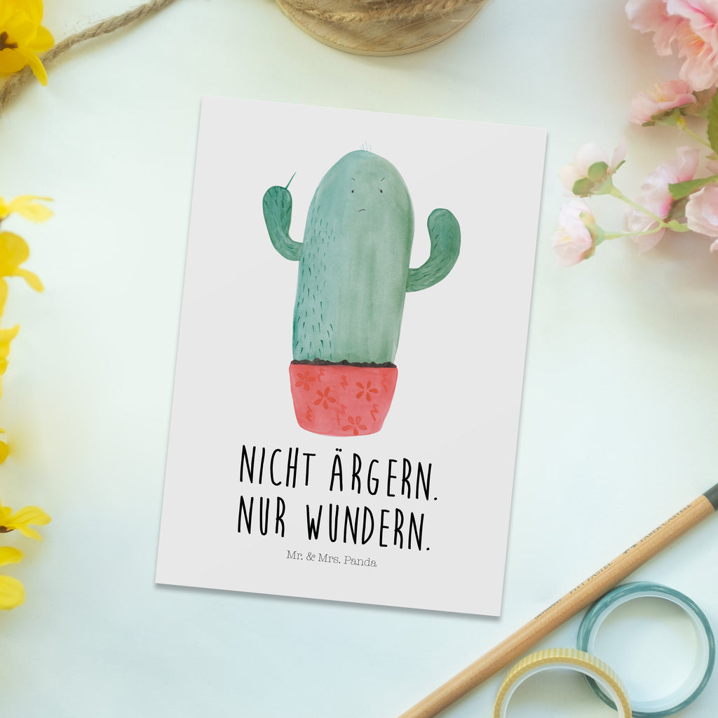 Postkarte Kaktus wütend Geschenkkarte, Grußkarte, Karte, Einladung, Ansichtskarte, Geburtstagskarte, Einladungskarte, Dankeskarte, Kaktus, Kakteen, ärgern, Büro, Schule, Büroalltag, Chefin, Kollege, Kollegin, wütend