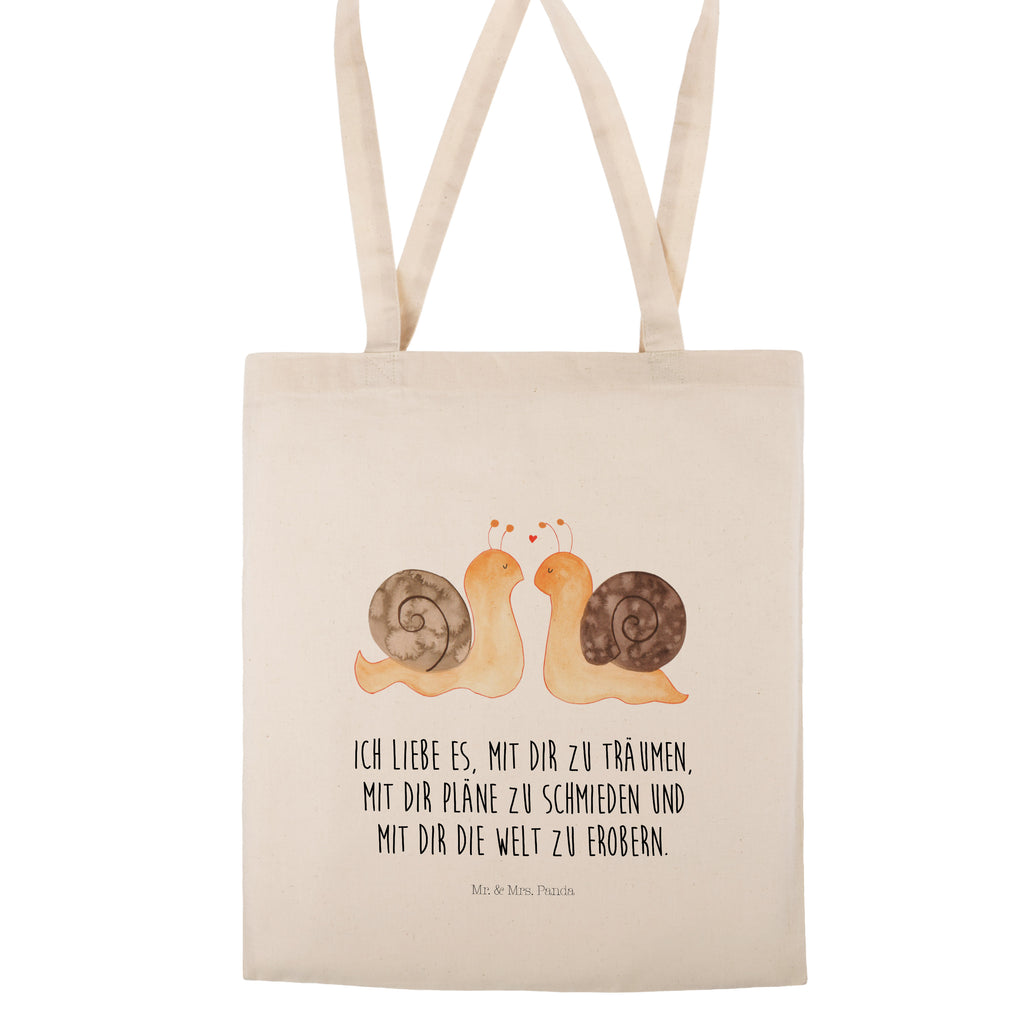 Tragetasche Schnecken Liebe Beuteltasche, Beutel, Einkaufstasche, Jutebeutel, Stoffbeutel, Liebe, Partner, Freund, Freundin, Ehemann, Ehefrau, Heiraten, Verlobung, Heiratsantrag, Liebesgeschenk, Jahrestag, Hocheitstag