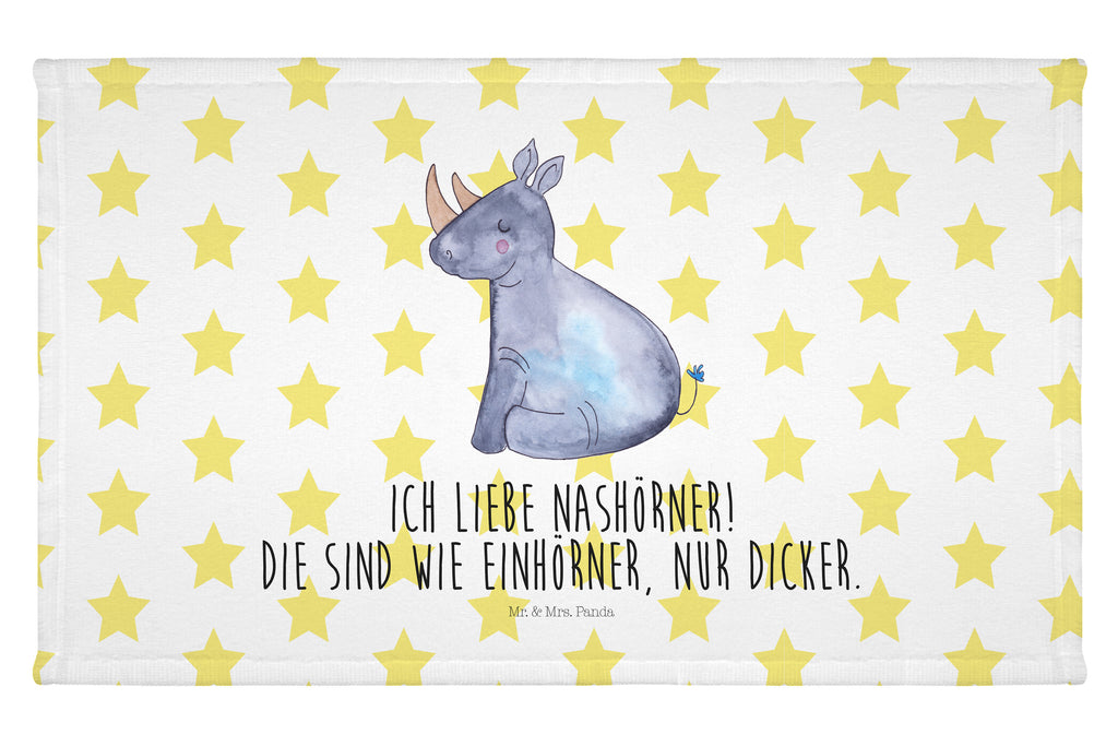Gäste Handtuch Einhorn Nashorn Gästetuch, Reisehandtuch, Sport Handtuch, Frottier, Kinder Handtuch, Einhorn, Einhörner, Einhorn Deko, Pegasus, Unicorn, Regenbogen, witzig, lustig, Zoo, Glitzer, Einhornpower, Erwachsenwerden, Nashorn, Nashörner