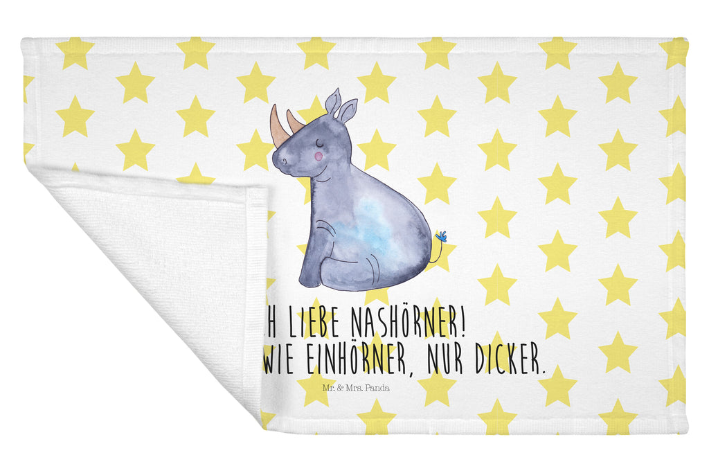 Gäste Handtuch Einhorn Nashorn Gästetuch, Reisehandtuch, Sport Handtuch, Frottier, Kinder Handtuch, Einhorn, Einhörner, Einhorn Deko, Pegasus, Unicorn, Regenbogen, witzig, lustig, Zoo, Glitzer, Einhornpower, Erwachsenwerden, Nashorn, Nashörner