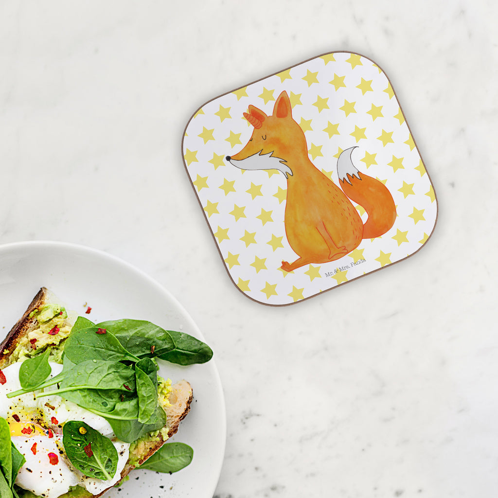 Quadratische Untersetzer Fuchshörnchen Bierdeckel, Glasuntersetzer, Untersetzer Gläser, Getränkeuntersetzer, Einhorn, Einhörner, Einhorn Deko, Pegasus, Unicorn, Fuchs, Unicorns, Fuchshörnchen, Fuchshorn, Foxycorn, Füchse
