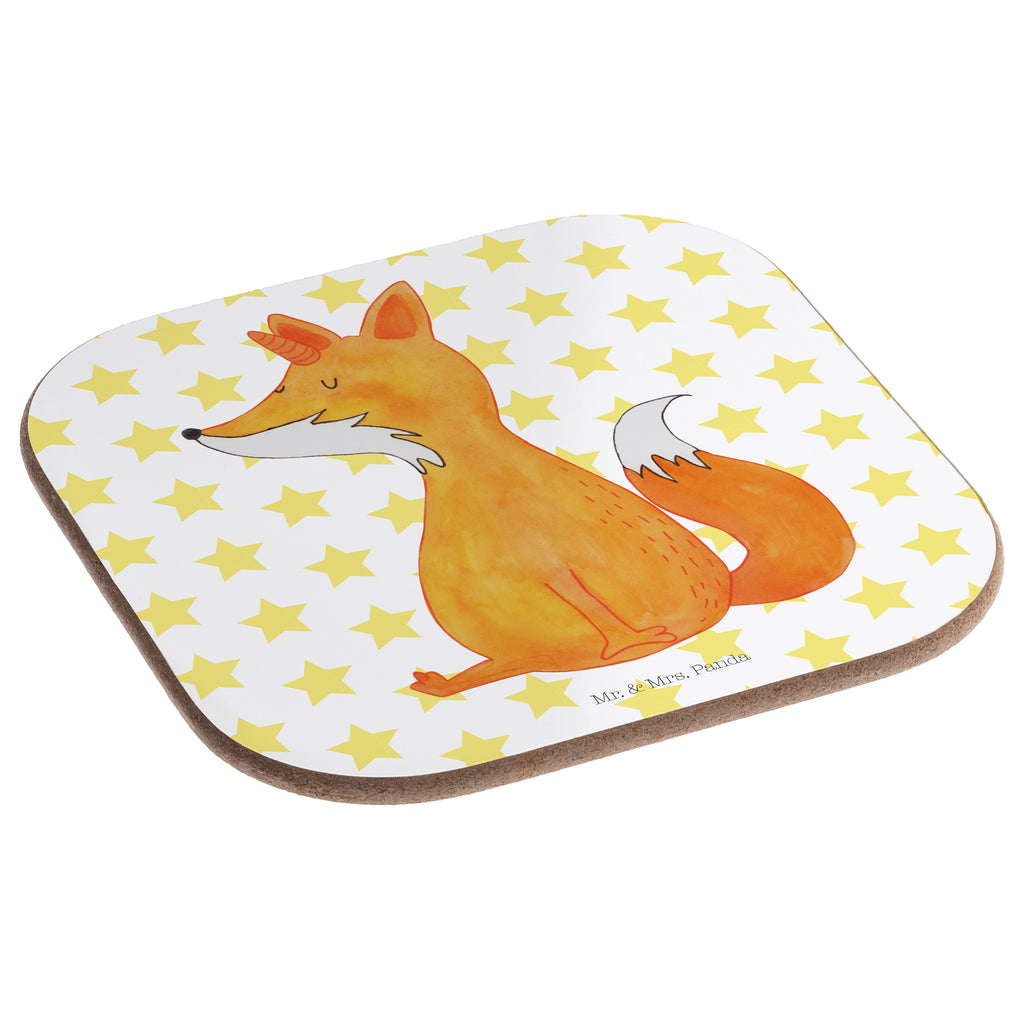 Quadratische Untersetzer Fuchshörnchen Bierdeckel, Glasuntersetzer, Untersetzer Gläser, Getränkeuntersetzer, Einhorn, Einhörner, Einhorn Deko, Pegasus, Unicorn, Fuchs, Unicorns, Fuchshörnchen, Fuchshorn, Foxycorn, Füchse