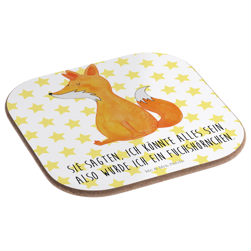 Quadratische Untersetzer Fuchshörnchen Bierdeckel, Glasuntersetzer, Untersetzer Gläser, Getränkeuntersetzer, Einhorn, Einhörner, Einhorn Deko, Pegasus, Unicorn, Fuchs, Unicorns, Fuchshörnchen, Fuchshorn, Foxycorn, Füchse