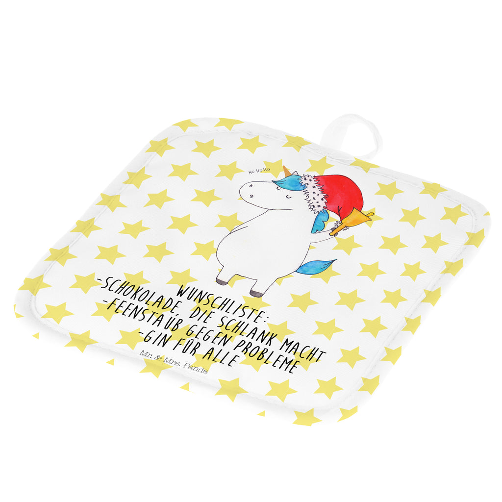 2er Set Topflappen  Einhorn Weihnachtsmann Topflappen, Topfuntersetzer, Ofenhandschuh, Topflappen Set, Topflappen lustig, Topflappen mit Spruch, Einhorn, Einhörner, Einhorn Deko, Pegasus, Unicorn, Gin, Schokolade, Schoki, Weihnachten, Weihnachtsmann, Nikolaus, Wunschzettel, Wunschliste, Feenstaub