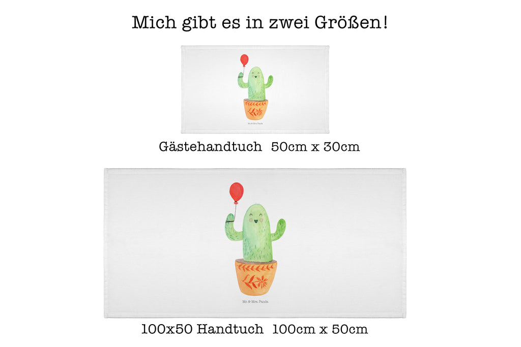 Gäste Handtuch Kaktus Luftballon Gästetuch, Reisehandtuch, Sport Handtuch, Frottier, Kinder Handtuch, Kaktus, Kakteen, Luftballon, Neustart, Freude, Büro, Stress, Büroalltag, Freundin, Freund, Ausbildung, Prüfung