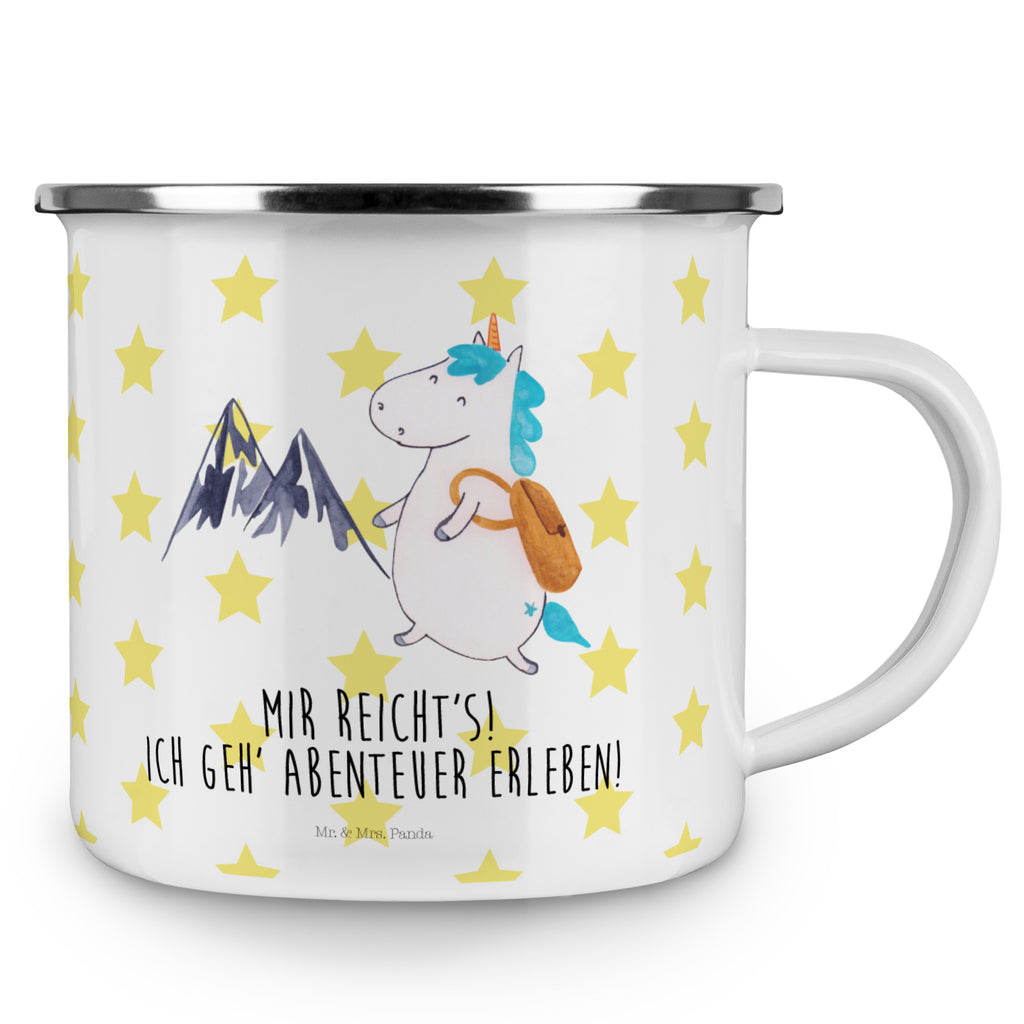 Camping Emaille Tasse Einhorn Bergsteiger Campingtasse, Trinkbecher, Metalltasse, Outdoor Tasse, Emaille Trinkbecher, Blechtasse Outdoor, Emaille Campingbecher, Edelstahl Trinkbecher, Metalltasse für Camping, Kaffee Blechtasse, Camping Tasse Metall, Einhorn, Einhörner, Einhorn Deko, Pegasus, Unicorn, Bergsteiger, Abenteuer, Berge, Abenteurer, Weltenbummler, Weltreise, Reisen, Urlaub, Entdecker