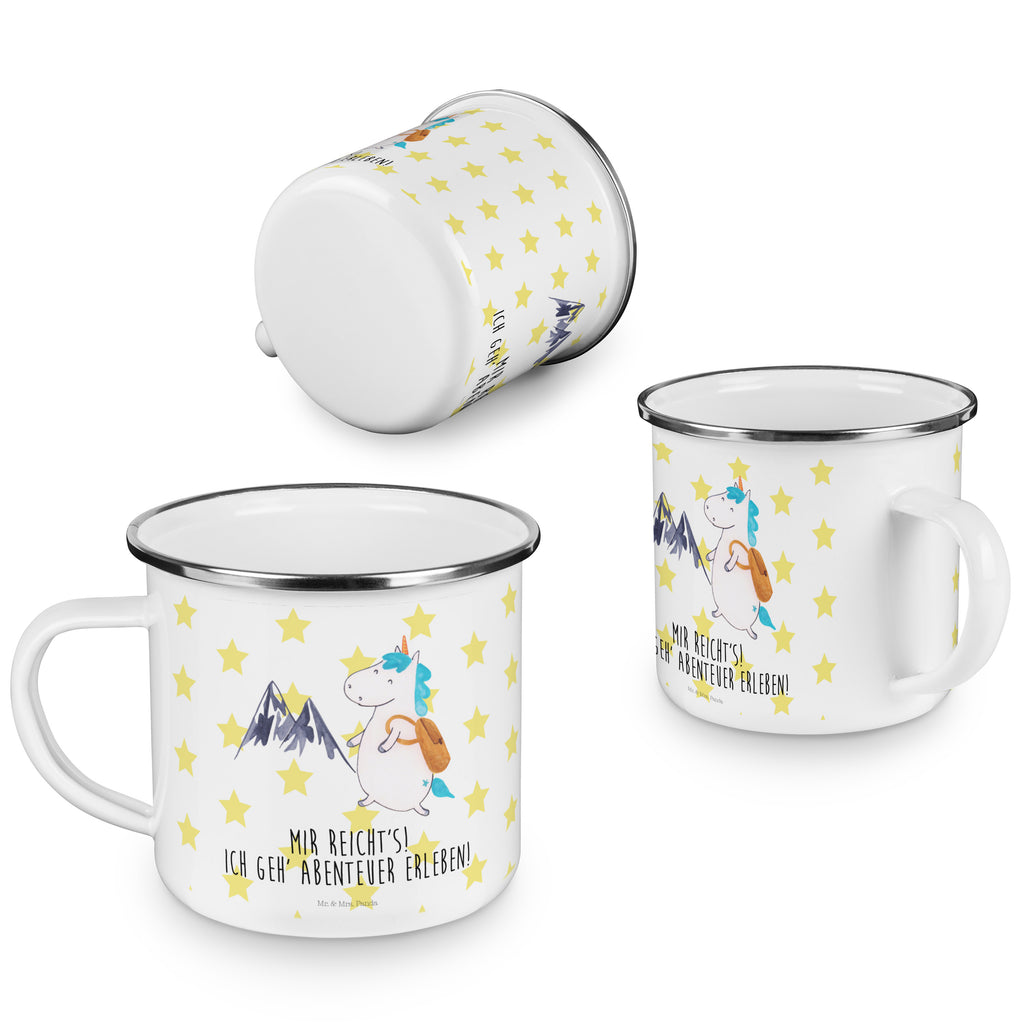 Camping Emaille Tasse Einhorn Bergsteiger Campingtasse, Trinkbecher, Metalltasse, Outdoor Tasse, Emaille Trinkbecher, Blechtasse Outdoor, Emaille Campingbecher, Edelstahl Trinkbecher, Metalltasse für Camping, Kaffee Blechtasse, Camping Tasse Metall, Einhorn, Einhörner, Einhorn Deko, Pegasus, Unicorn, Bergsteiger, Abenteuer, Berge, Abenteurer, Weltenbummler, Weltreise, Reisen, Urlaub, Entdecker