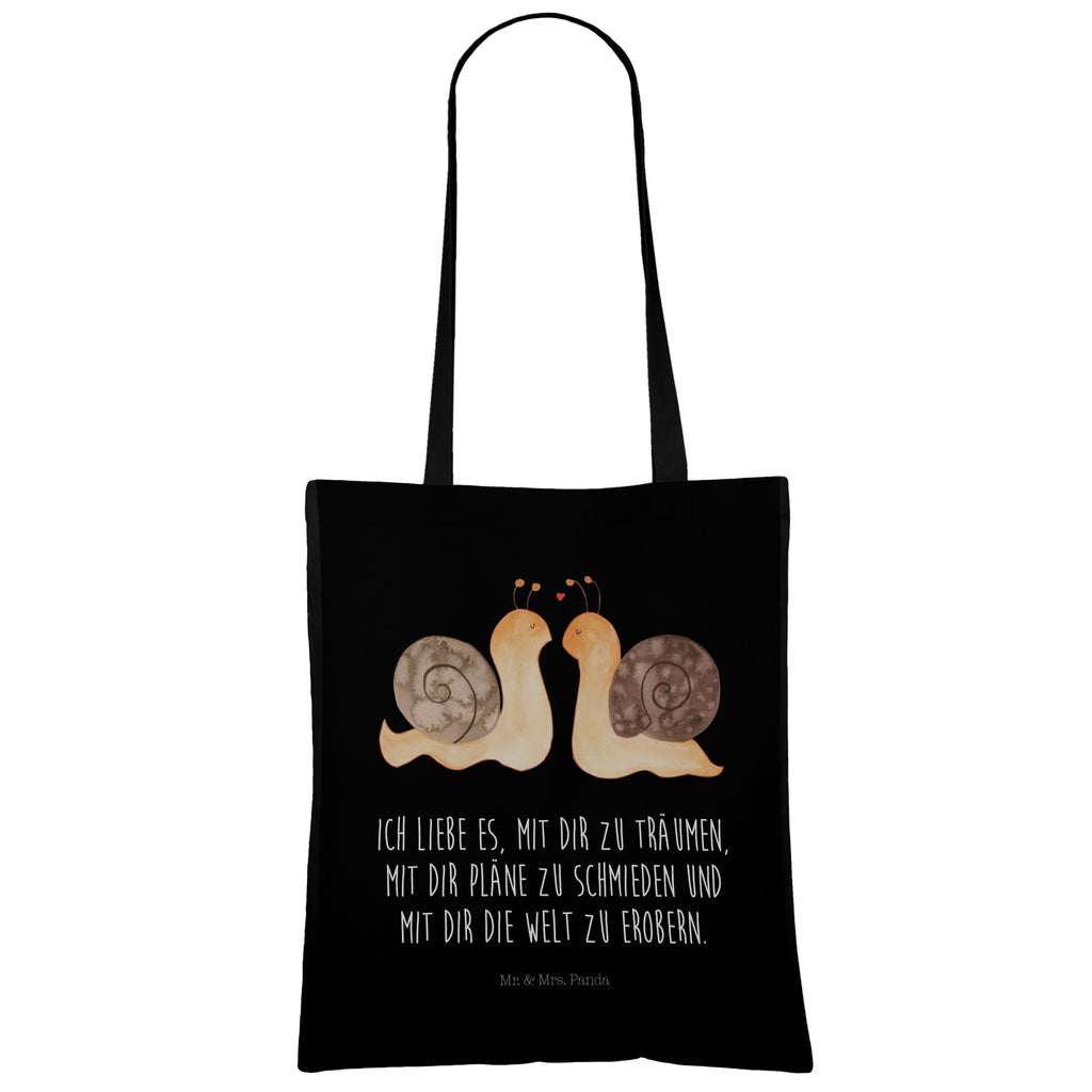 Tragetasche Schnecken Liebe Beuteltasche, Beutel, Einkaufstasche, Jutebeutel, Stoffbeutel, Liebe, Partner, Freund, Freundin, Ehemann, Ehefrau, Heiraten, Verlobung, Heiratsantrag, Liebesgeschenk, Jahrestag, Hocheitstag
