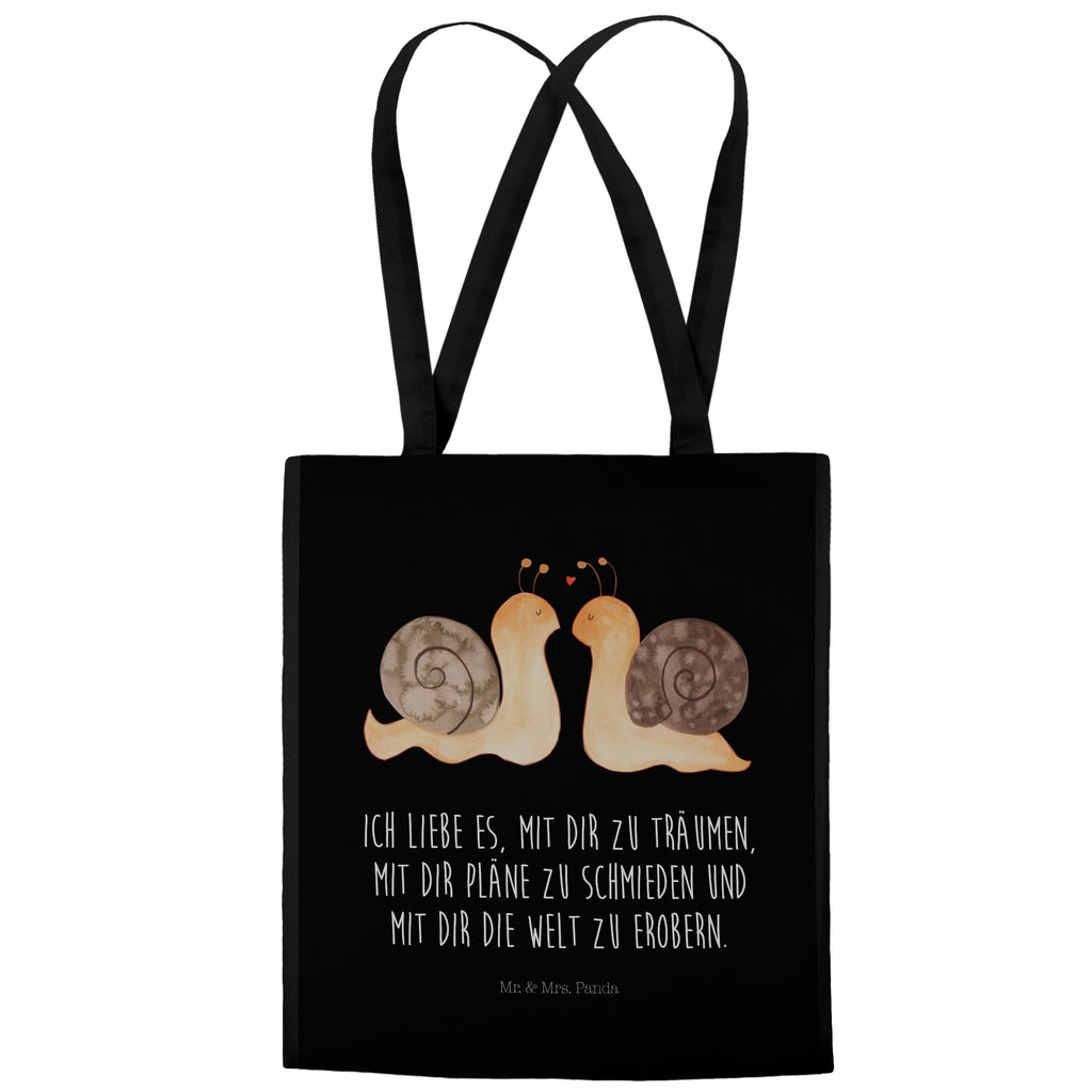 Tragetasche Schnecken Liebe Beuteltasche, Beutel, Einkaufstasche, Jutebeutel, Stoffbeutel, Liebe, Partner, Freund, Freundin, Ehemann, Ehefrau, Heiraten, Verlobung, Heiratsantrag, Liebesgeschenk, Jahrestag, Hocheitstag