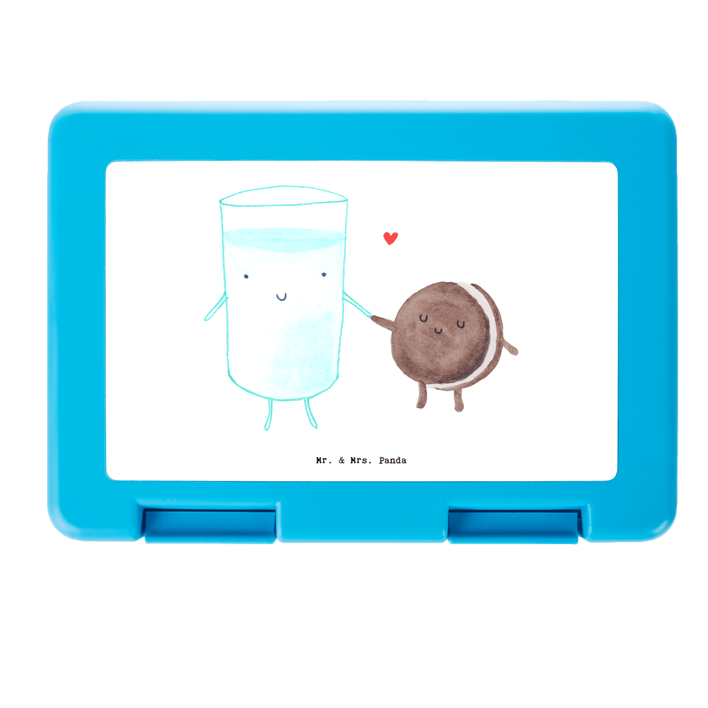 Brotdose Milch & Keks Brotbox, Snackbox, Lunch box, Butterbrotdose, Brotzeitbox, Tiermotive, Gute Laune, lustige Sprüche, Tiere, Milk, Cookie, Milch, Keks, Kekse, Kaffee, Einladung Frühstück, Motiv süß, romantisch, perfektes Paar