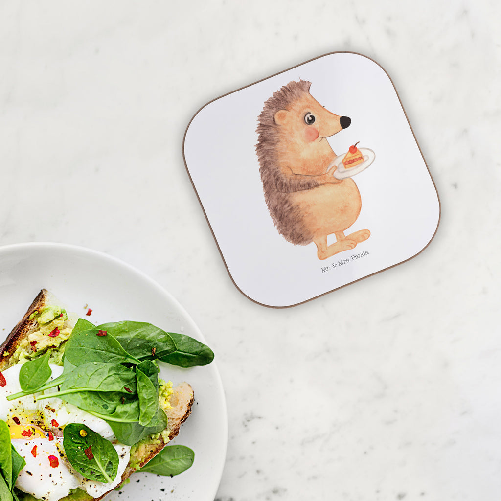 Quadratische Untersetzer Igel mit Kuchenstück Bierdeckel, Glasuntersetzer, Untersetzer Gläser, Getränkeuntersetzer, Tiermotive, Gute Laune, lustige Sprüche, Tiere, Igel, Essen Spruch, Kuchen, Backen Geschenk, Kuchen backen, Einladung Party, Geburtstagskuchen, Torte