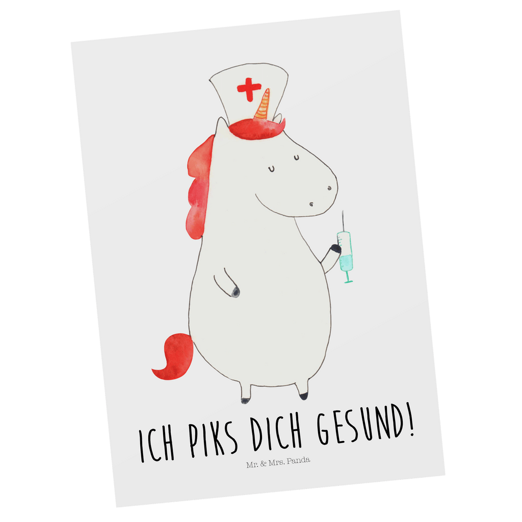 Postkarte Einhorn Krankenschwester Geschenkkarte, Grußkarte, Karte, Einladung, Ansichtskarte, Geburtstagskarte, Einladungskarte, Dankeskarte, Einhorn, Einhörner, Einhorn Deko, Pegasus, Unicorn, Krankenschwester Geschenk, Krankenpfleger Geschenk, Krankenpflegerin, Krankenschwester Dankeschön, Krankenhaus, Ärztin Geschenk