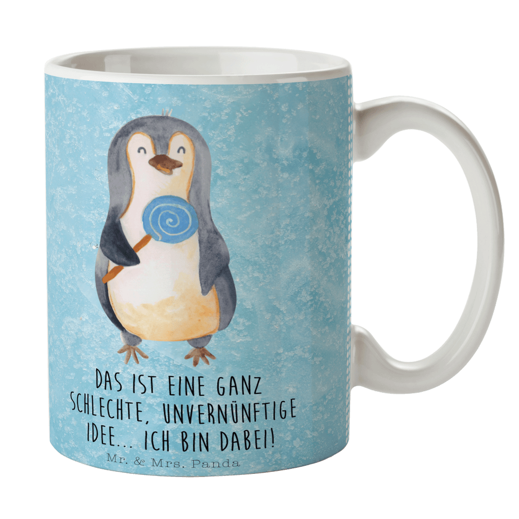 Tasse Pinguin Lolli Pinguin, Pinguine, Lolli, Süßigkeiten, Blödsinn, Spruch, Rebell, Gauner, Ganove, Rabauke Becher, Kaffeetasse, Kaffeebecher, Tee, Frühstück, Büro  Pinguin