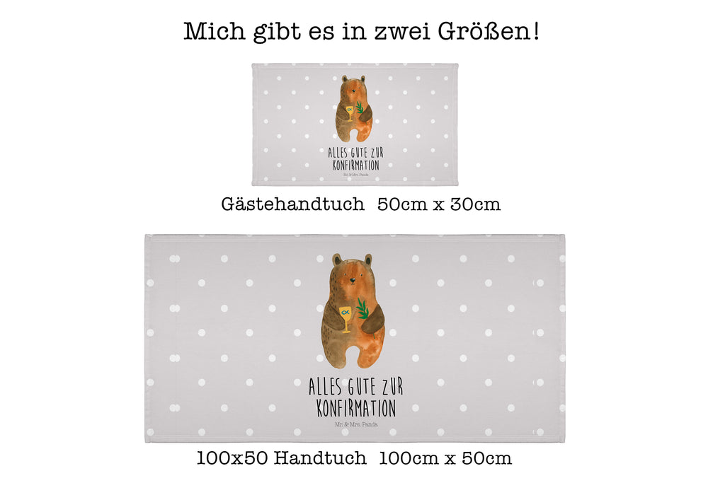 Gäste Handtuch Konfirmation-Bär Gästetuch, Reisehandtuch, Sport Handtuch, Frottier, Kinder Handtuch, Bär, Teddy, Teddybär, Konfirmation, Kirche, evangelisch, Gottesdienst