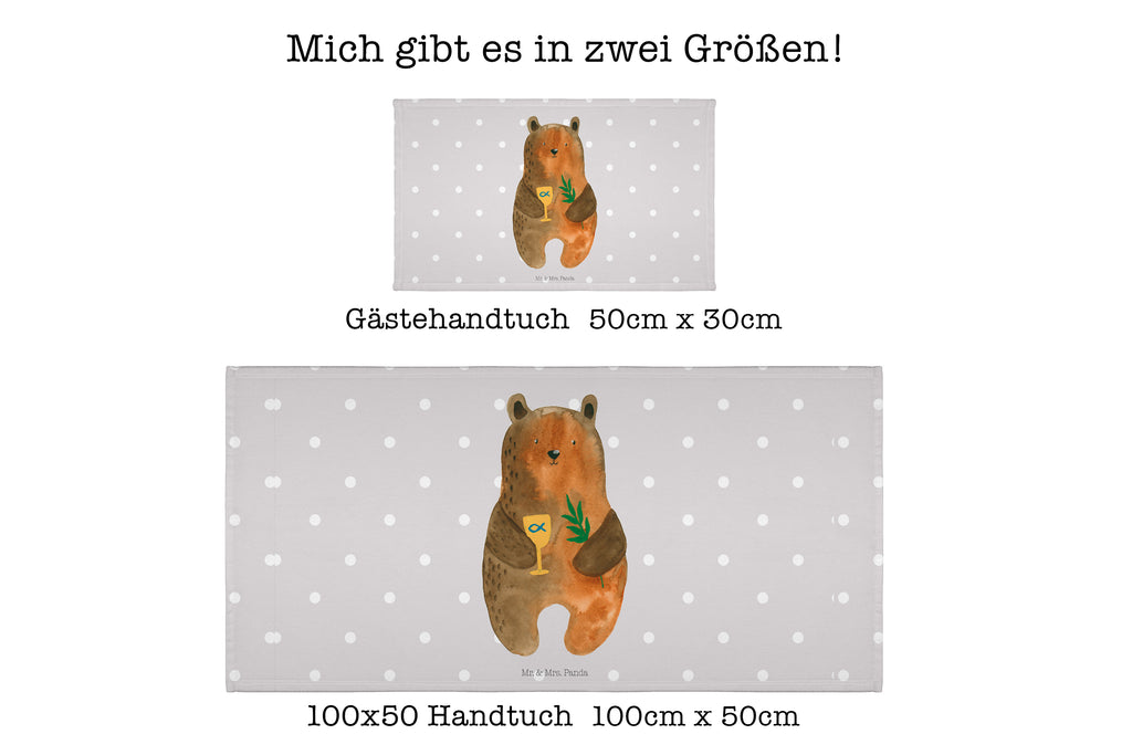 Gäste Handtuch Konfirmation-Bär Gästetuch, Reisehandtuch, Sport Handtuch, Frottier, Kinder Handtuch, Bär, Teddy, Teddybär, Konfirmation, Kirche, evangelisch, Gottesdienst
