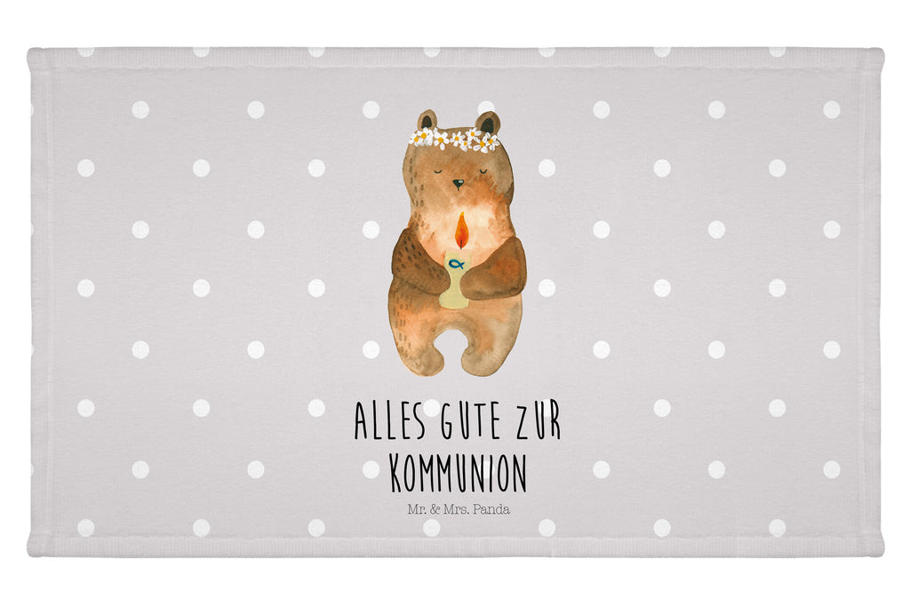 Gäste Handtuch Kommunion-Bär Gästetuch, Reisehandtuch, Sport Handtuch, Frottier, Kinder Handtuch, Bär, Teddy, Teddybär, Kommunion, Gottes Segen, Taufkerze, katholisch