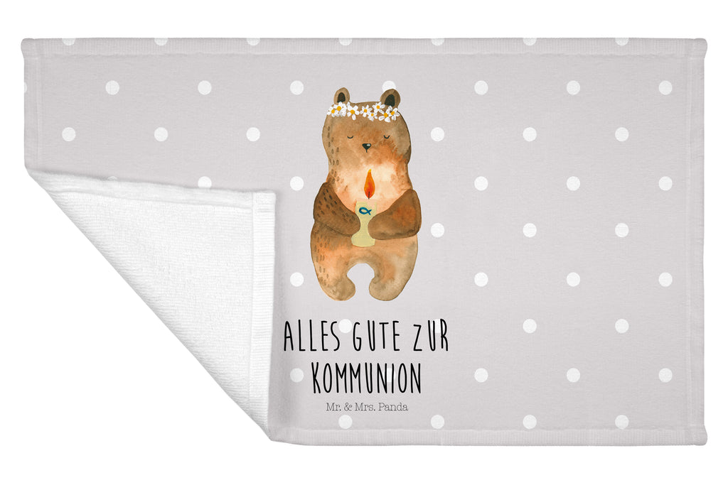 Gäste Handtuch Kommunion-Bär Gästetuch, Reisehandtuch, Sport Handtuch, Frottier, Kinder Handtuch, Bär, Teddy, Teddybär, Kommunion, Gottes Segen, Taufkerze, katholisch