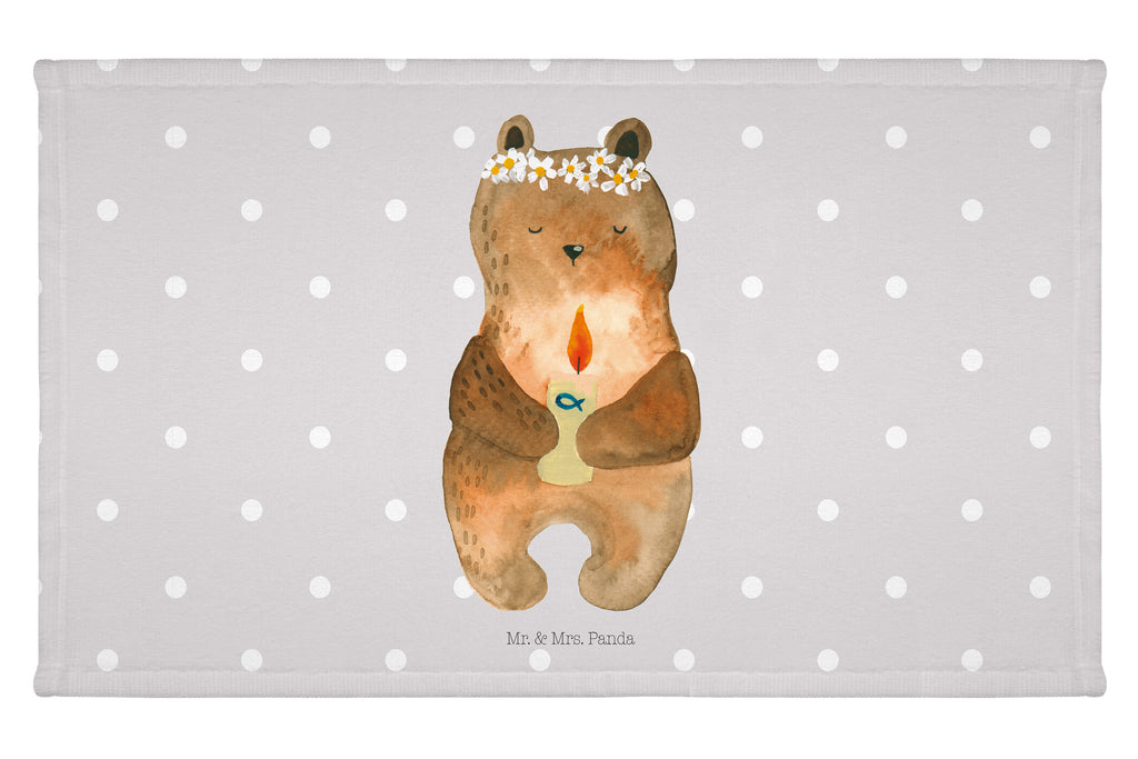 Gäste Handtuch Kommunion-Bär Gästetuch, Reisehandtuch, Sport Handtuch, Frottier, Kinder Handtuch, Bär, Teddy, Teddybär, Kommunion, Gottes Segen, Taufkerze, katholisch