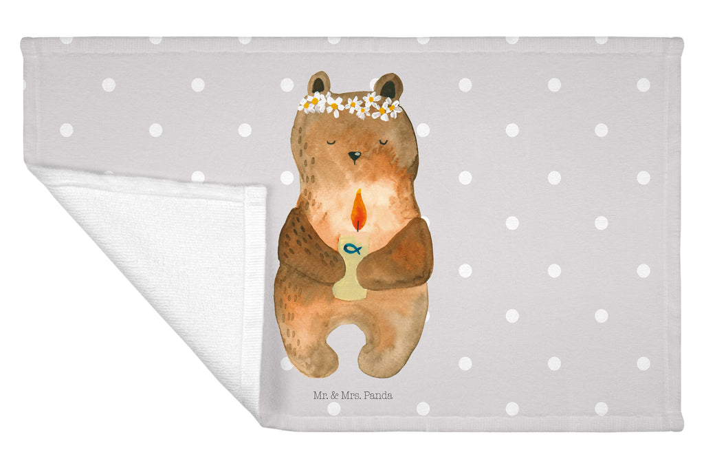 Gäste Handtuch Kommunion-Bär Gästetuch, Reisehandtuch, Sport Handtuch, Frottier, Kinder Handtuch, Bär, Teddy, Teddybär, Kommunion, Gottes Segen, Taufkerze, katholisch