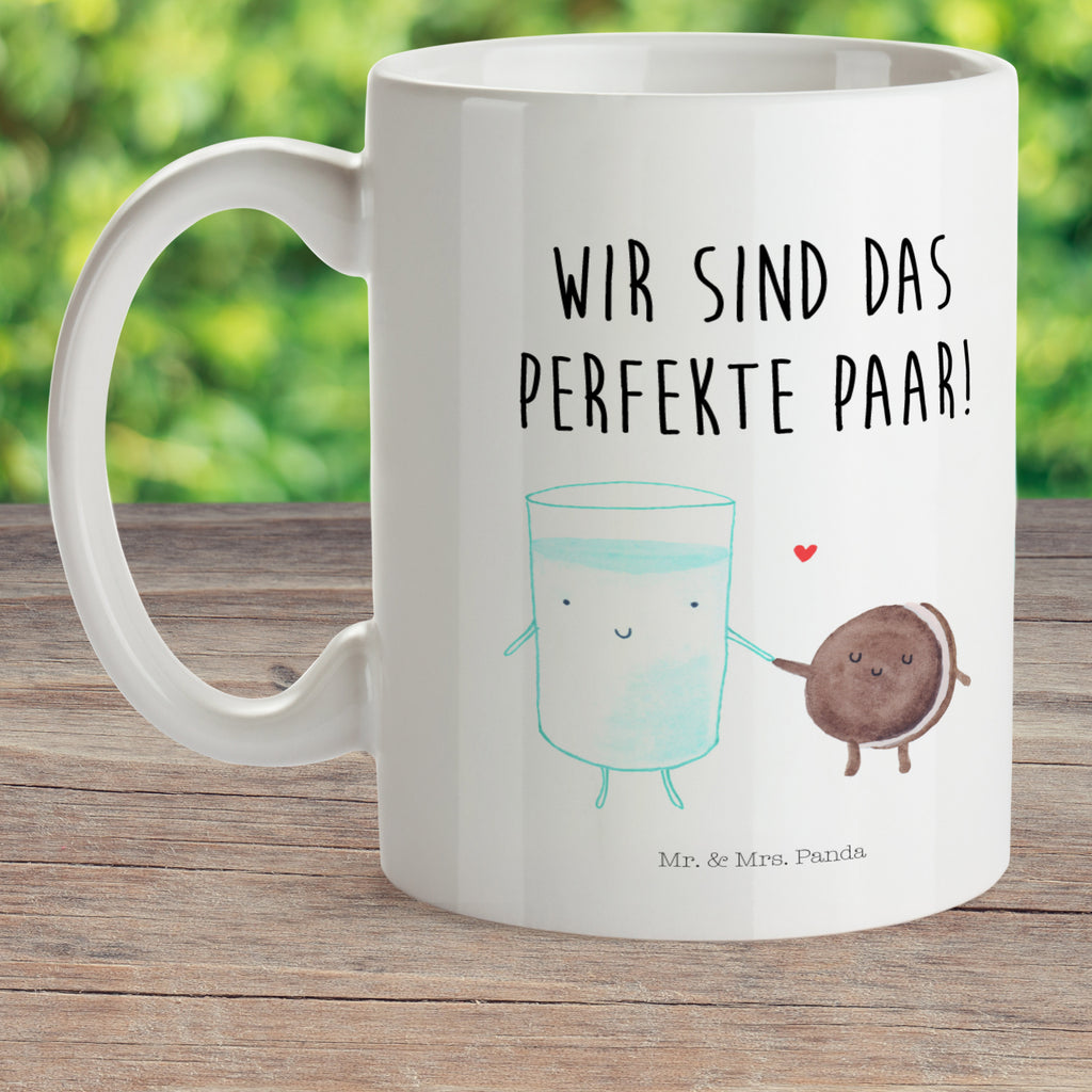 Kindertasse Milch & Keks Kunststoff Tasse, Kindergarten, Tasse, Trinkbecher, Camping Becher, Kaffeetasse, Kunststoffbecher, Kindergartenbecher, Outdoorgeschirr, Kunststoffgeschirr, Reisebecher, Reisetasse, Kinderbecher, Tiermotive, Gute Laune, lustige Sprüche, Tiere, Milk, Cookie, Milch, Keks, Kekse, Kaffee, Einladung Frühstück, Motiv süß, romantisch, perfektes Paar