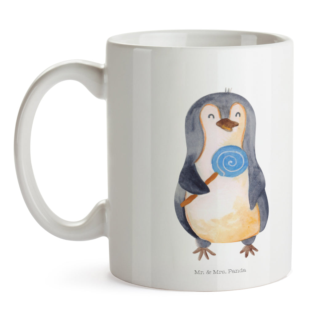 Tasse Pinguin Lolli Pinguin, Pinguine, Lolli, Süßigkeiten, Blödsinn, Spruch, Rebell, Gauner, Ganove, Rabauke Becher, Kaffeetasse, Kaffeebecher, Tee, Frühstück, Büro  Pinguin