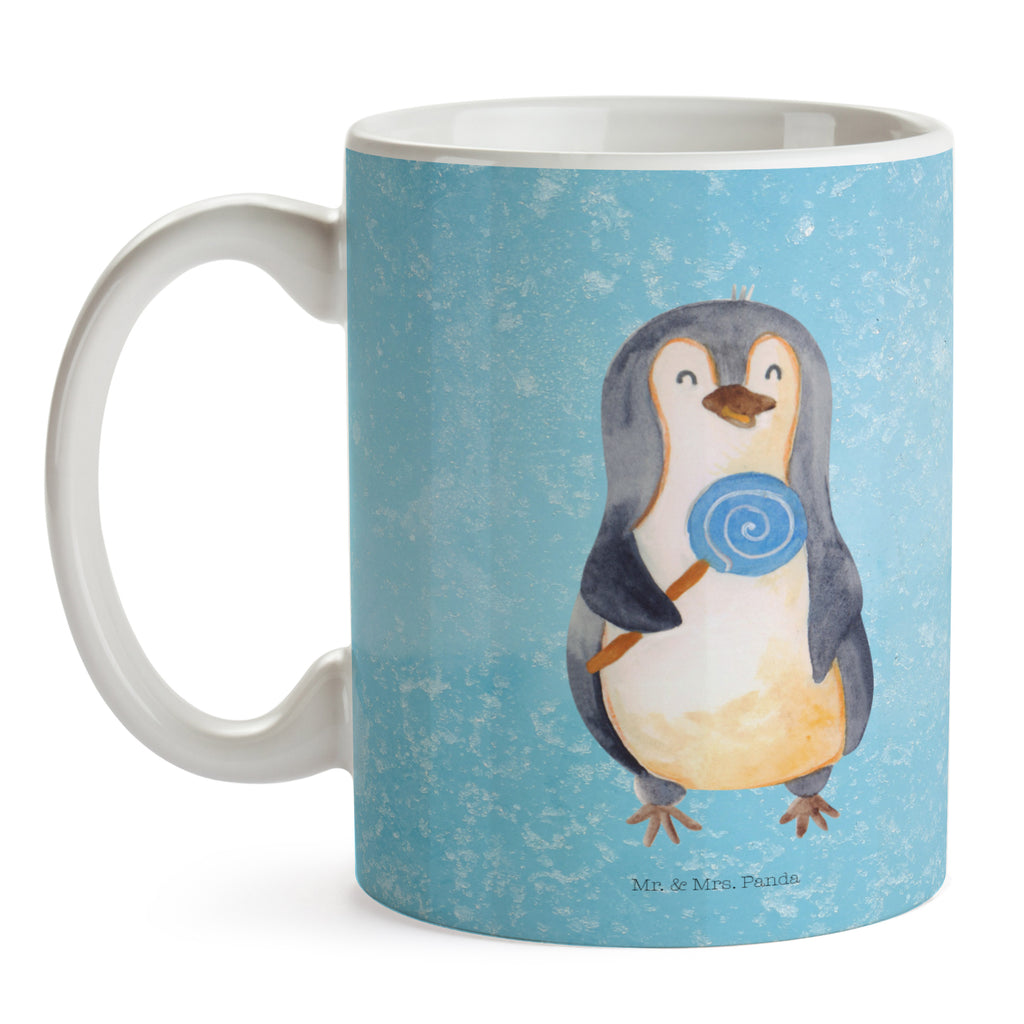 Tasse Pinguin Lolli Pinguin, Pinguine, Lolli, Süßigkeiten, Blödsinn, Spruch, Rebell, Gauner, Ganove, Rabauke Becher, Kaffeetasse, Kaffeebecher, Tee, Frühstück, Büro  Pinguin