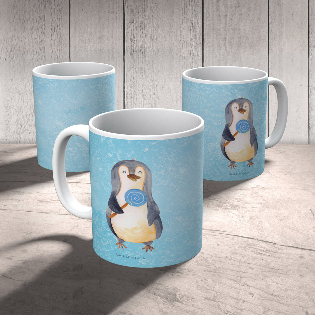 Tasse Pinguin Lolli Pinguin, Pinguine, Lolli, Süßigkeiten, Blödsinn, Spruch, Rebell, Gauner, Ganove, Rabauke Becher, Kaffeetasse, Kaffeebecher, Tee, Frühstück, Büro  Pinguin