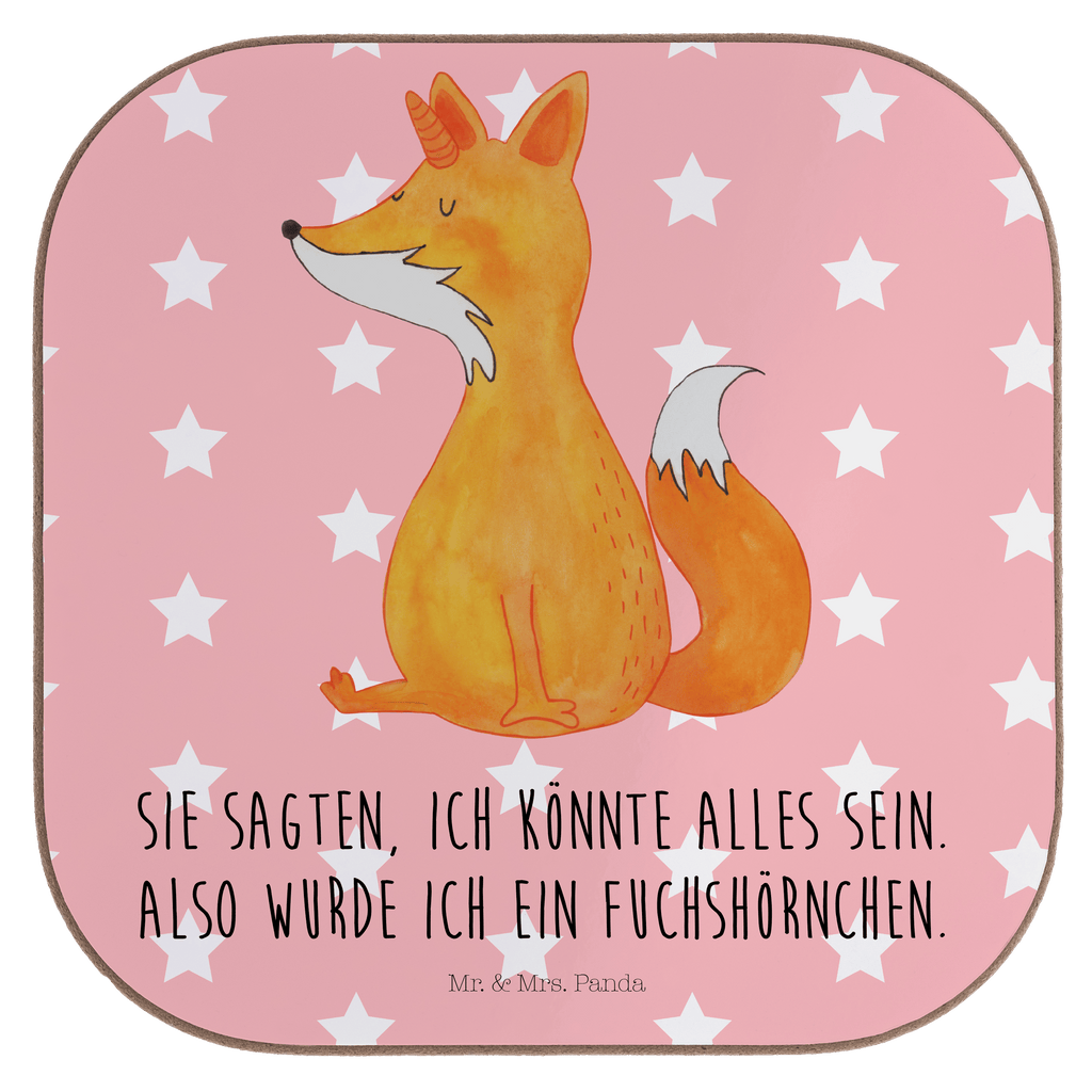 Quadratische Untersetzer Fuchshörnchen Bierdeckel, Glasuntersetzer, Untersetzer Gläser, Getränkeuntersetzer, Einhorn, Einhörner, Einhorn Deko, Pegasus, Unicorn, Fuchs, Unicorns, Fuchshörnchen, Fuchshorn, Foxycorn, Füchse